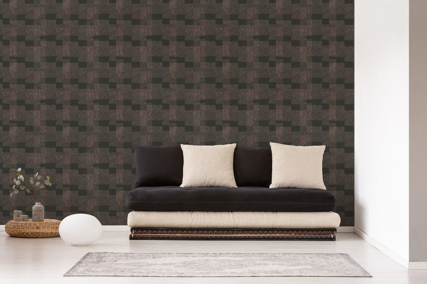 A.S. Création Geometrisch Bronze 385252 Wandtapete Vlies Satin Rolle Tapete