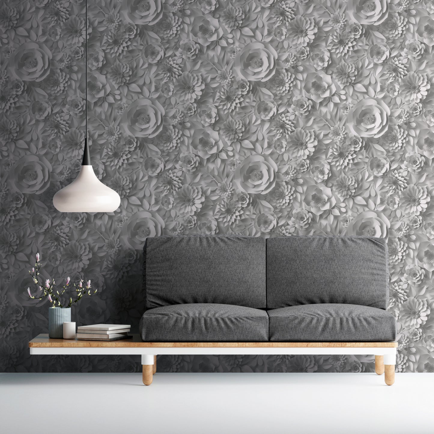 A.S. Création Tapete PintWalls 387181 Blumentapete 3D Blumen Landhaus floral