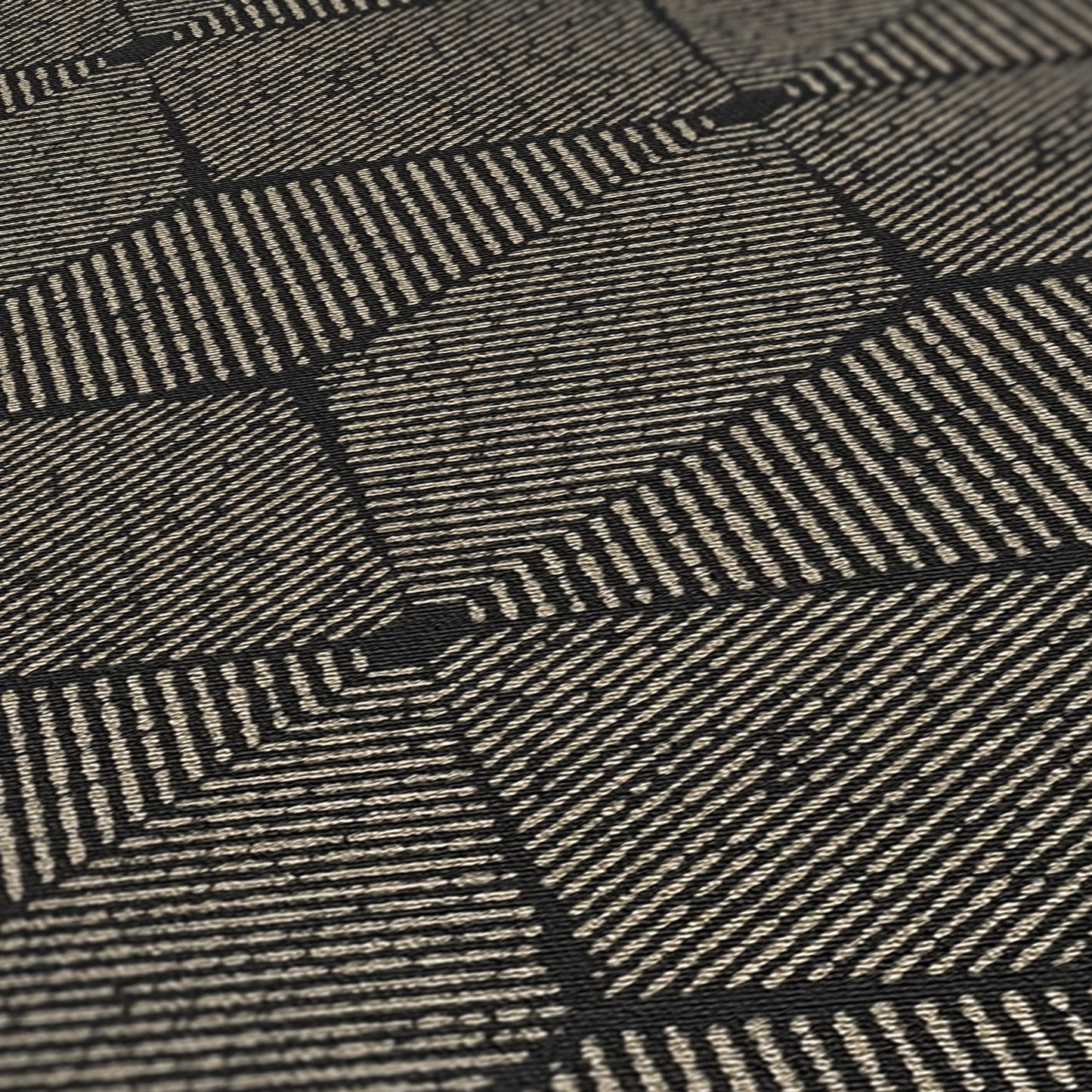 A.S. Création Tapete Antigua 390912 Schwarz Satin Tapeten Grafik matt Muster