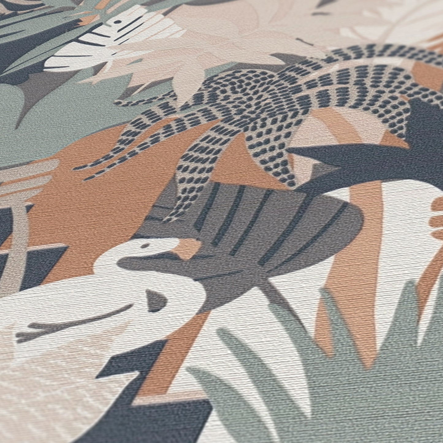 A.S. Création Tapete Antigua 390964 Bunt Satin Wandtapete Dschungeltapete matt