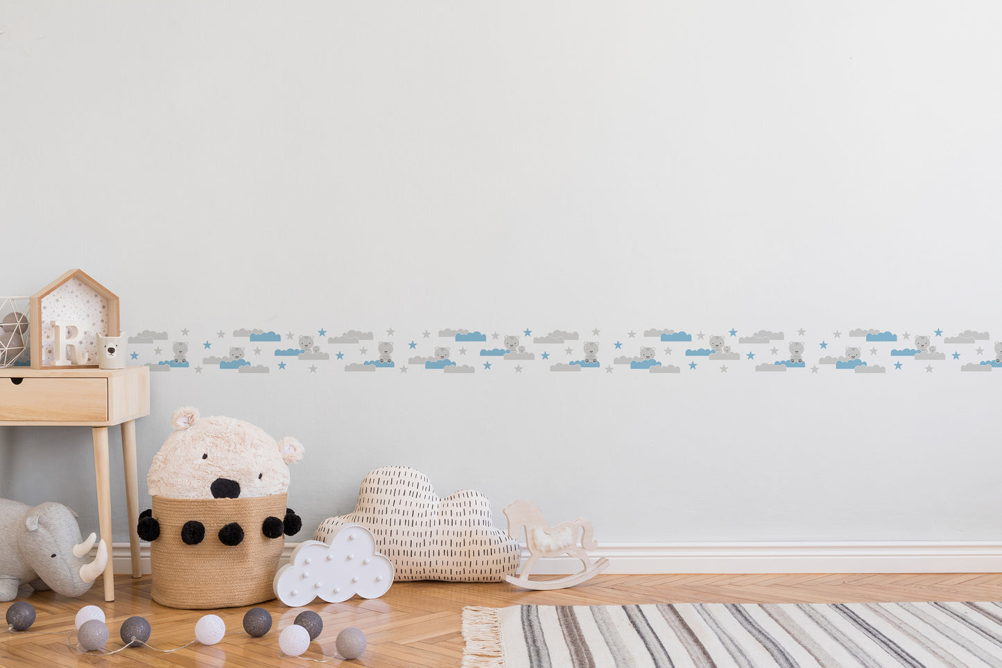 A.S. Création Kinderzimmer Bordüre Blau 403723 selbstklebend Borte Tapete Kind