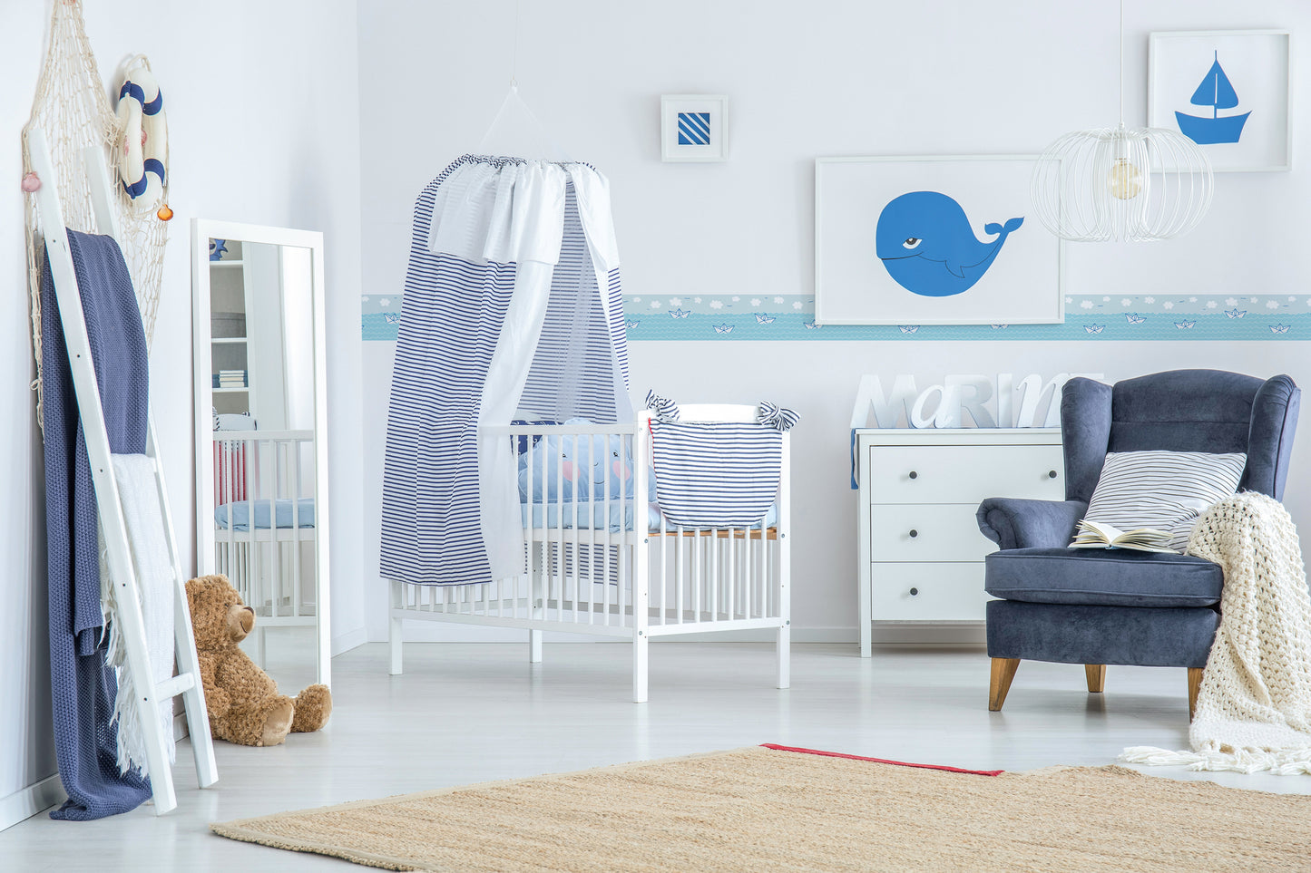 A.S. Création Kinderzimmer Bordüre Boote 403731 selbstklebend Borte Tapete Kind