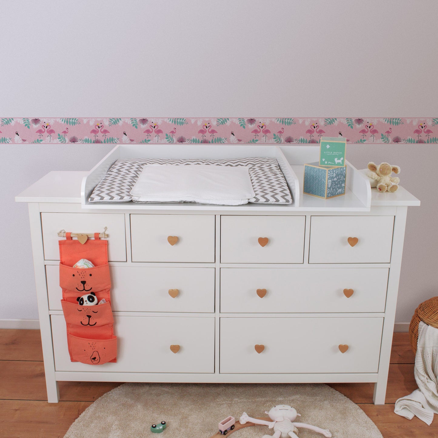 A.S. Création Kinderzimmer Flamingo Bordüre Rosa 403758 selbstklebend Borte
