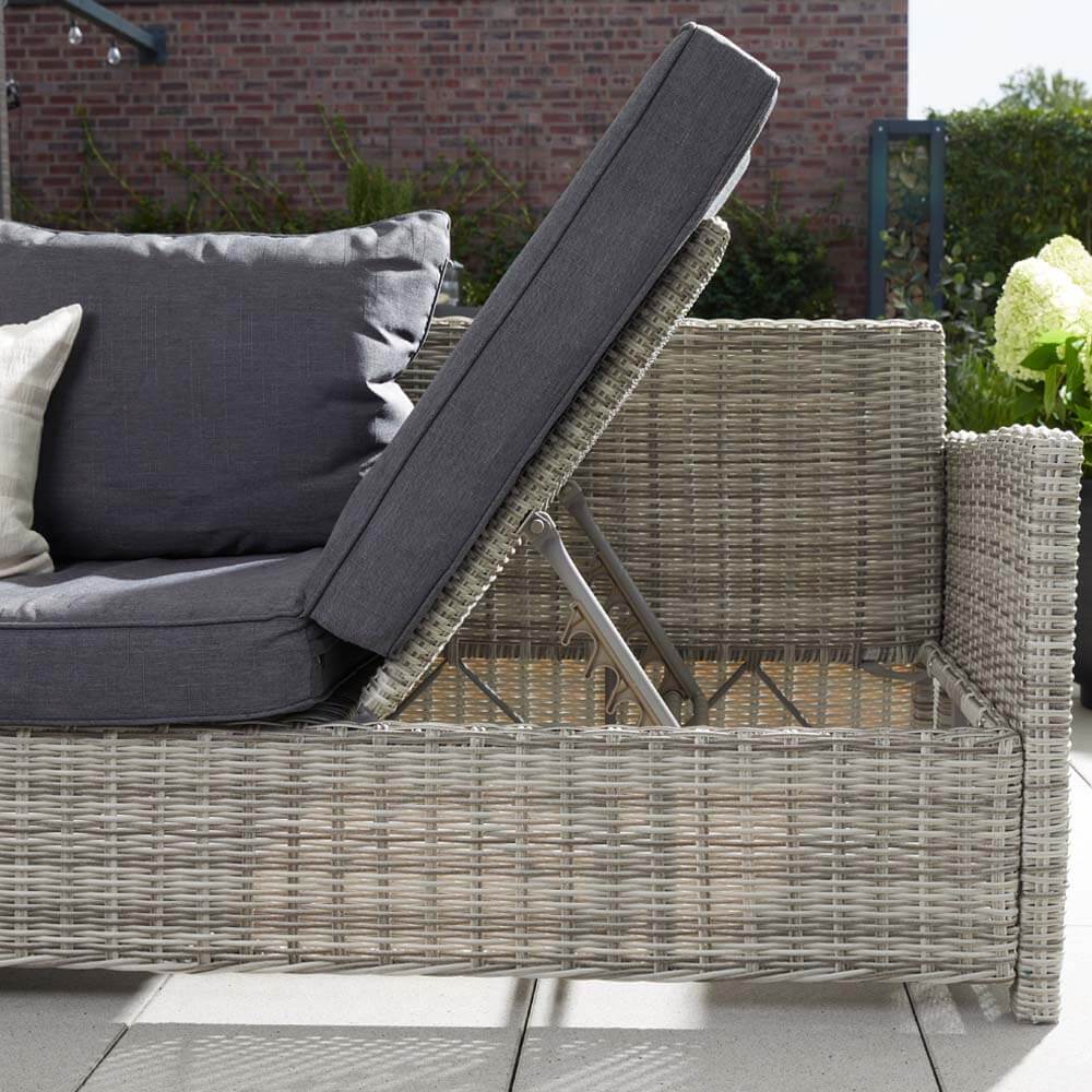 Polyrattan Lounge Garten Sitzgruppe Esstisch Gartensofa Sonnenliege Sitzgarnitur
