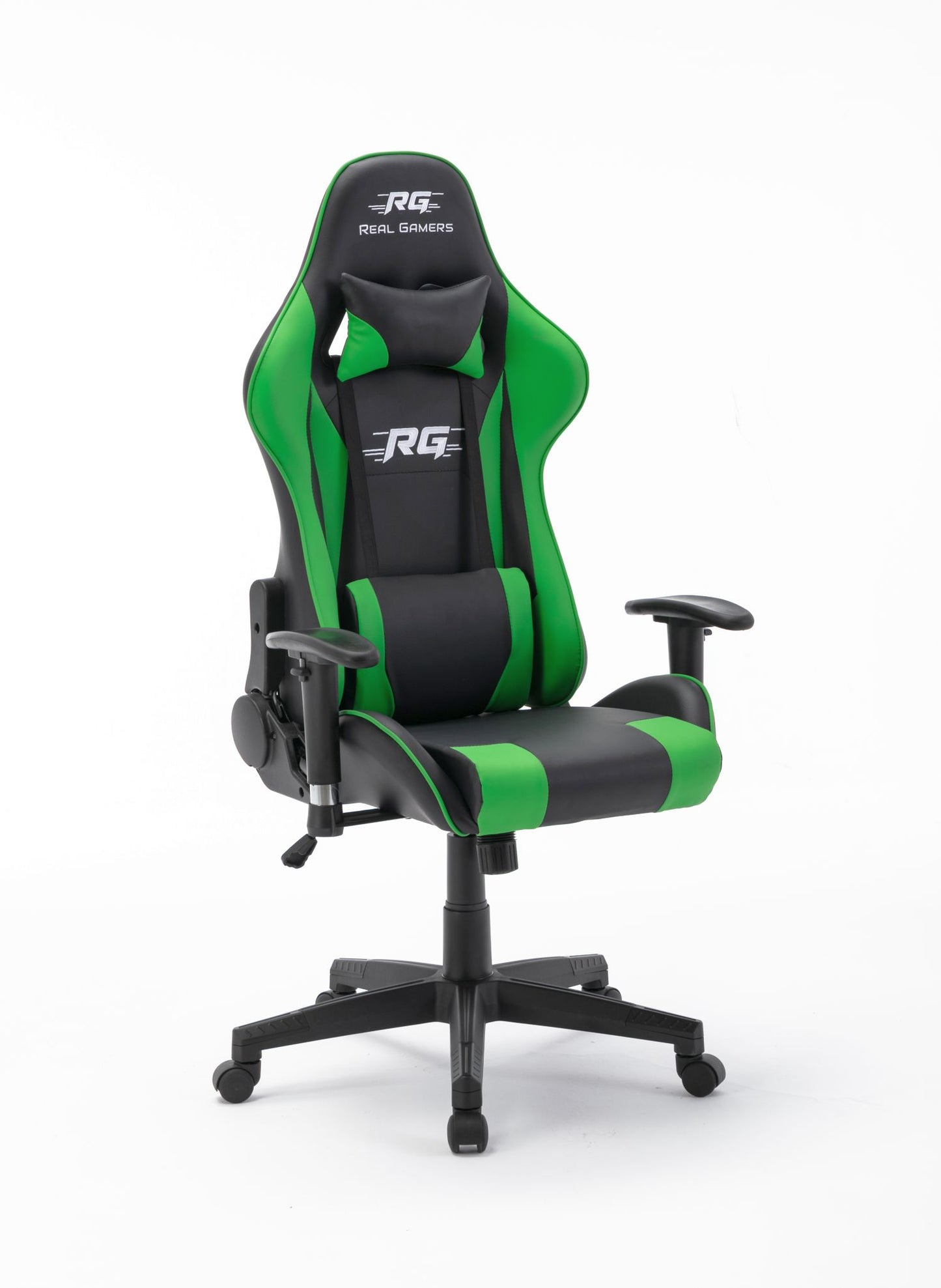Gaming Computerstuhl Real Gamers Pro schwarz grün Drehstuhl Gamer Büro Stuhl