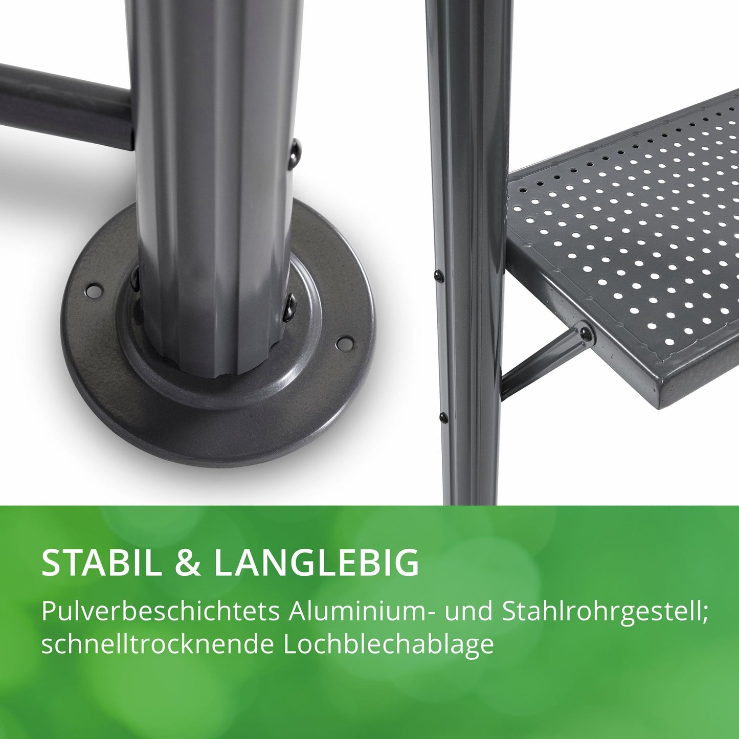 Leco Profi Grillpavillon Pavillon Garten Terrasse Grill Überdachung mit Ablagen