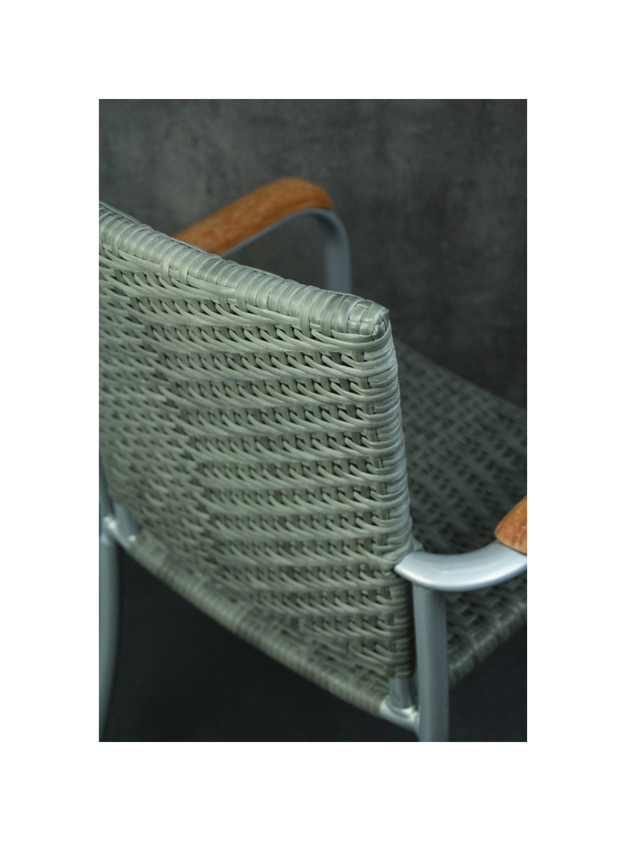 4x KONWAY® ARUBA Stapelsessel Quarz Premium Polyrattan Garten Sessel Stuhl Set
