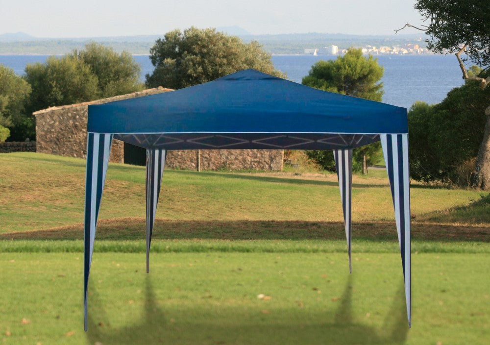 Garden Pleasure Pavillon 3x3m Gartenzelt Partyzelt Garten Zelt Festzelt blau