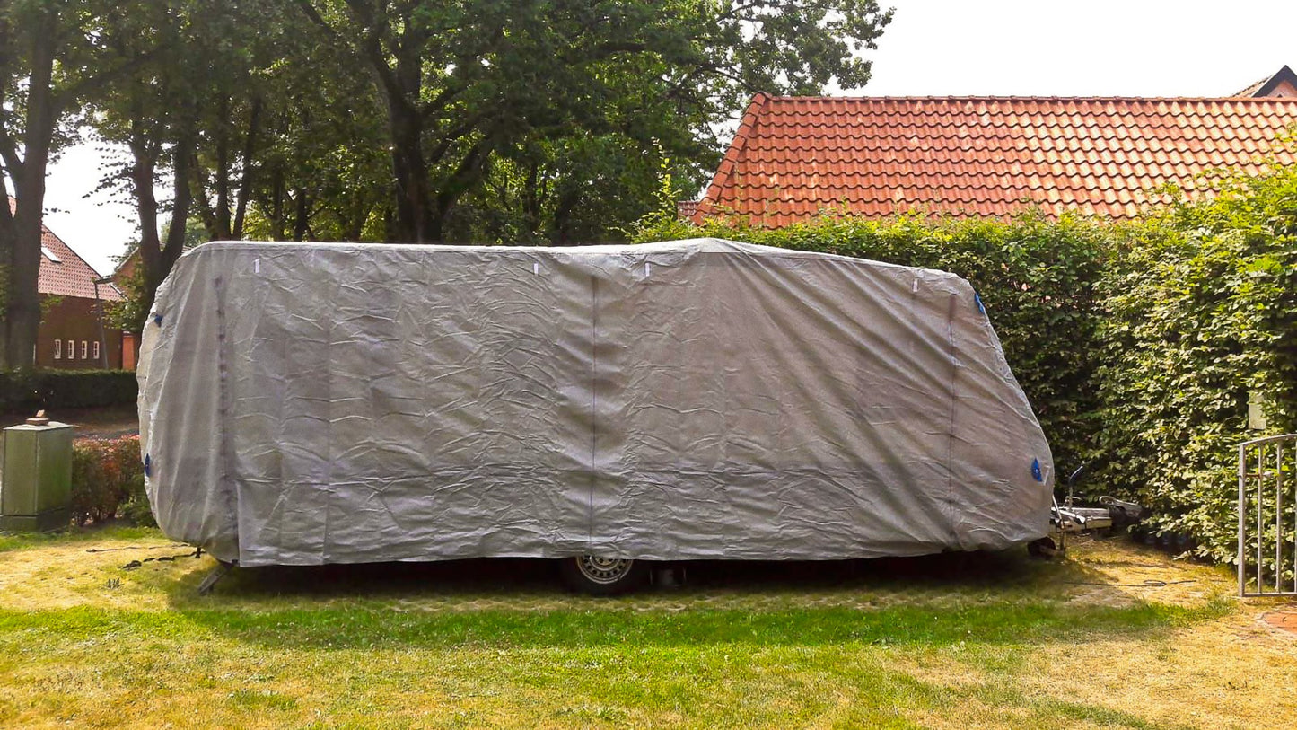 Wohnwagen Schutzhülle XXL Schutzhaube Abdeckung Abdeckplane Ganzgarage Garage