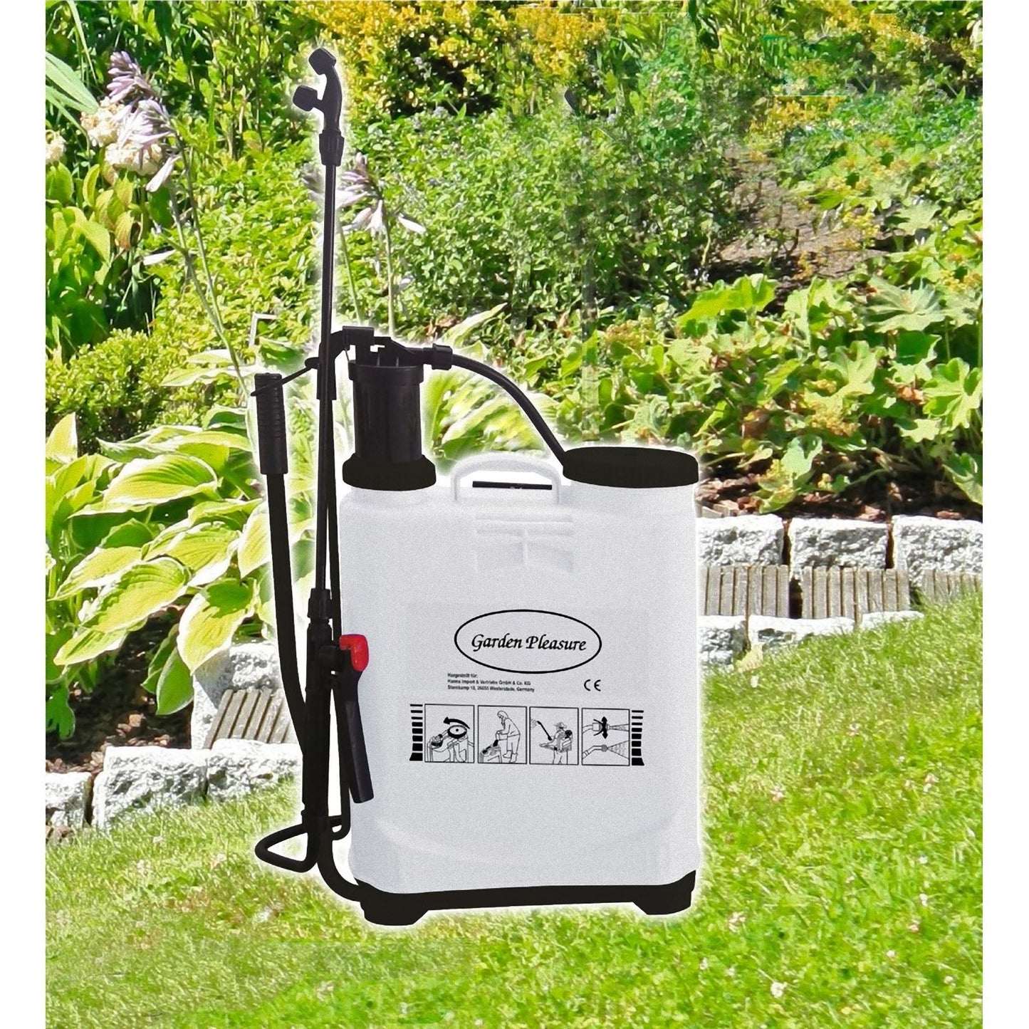 Rückendrucksprüher 16 L Drucksprüher Gartenspritze Sprühgerät Pflanzensprüher
