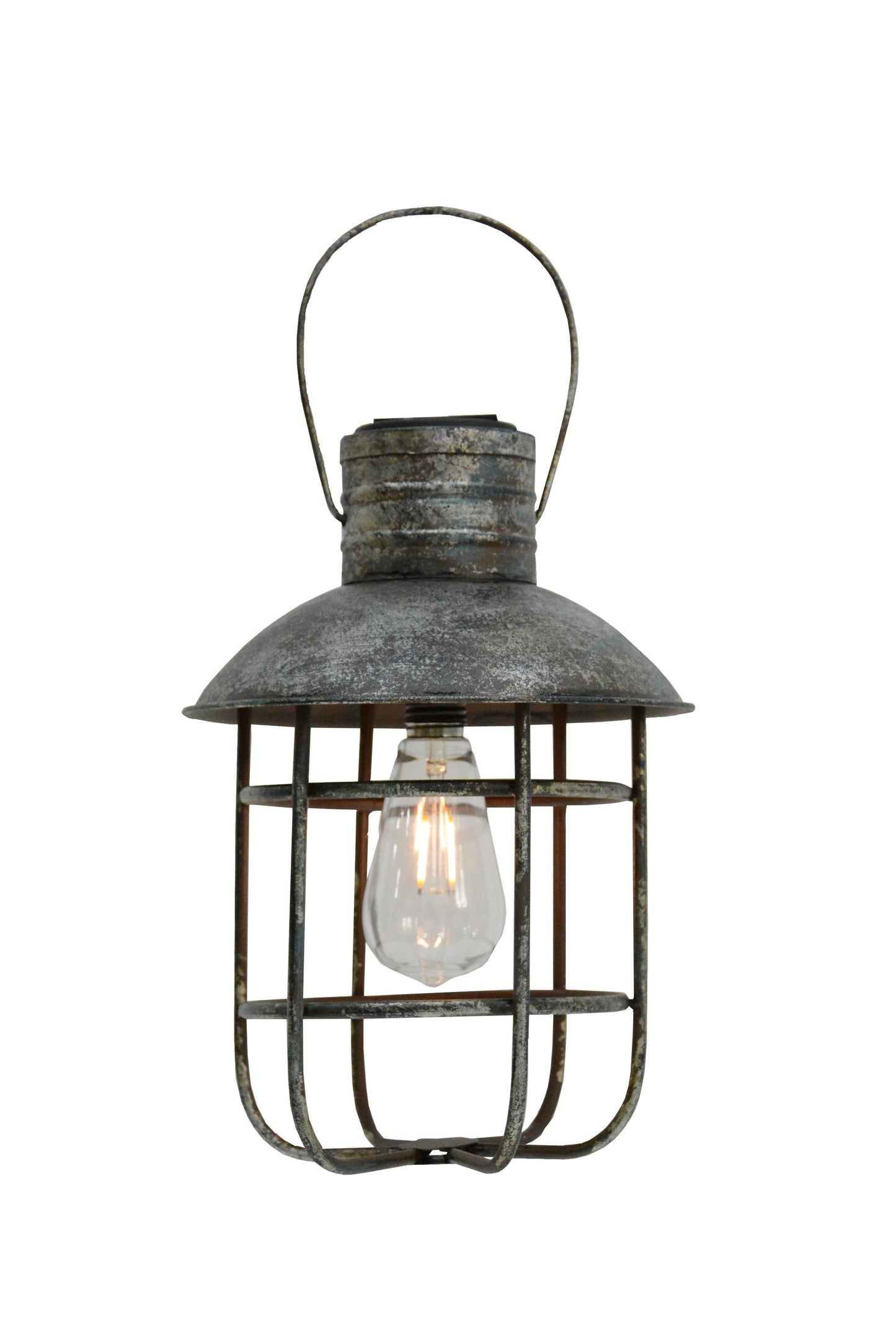 Metall Deko Laterne Hängeleuchte Retro Solarlampe Solar Dekolampe Hängelampe