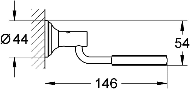 Grohe Essentials Chrom Halter für Seifenschale Haartrockner Becher Seifenspender