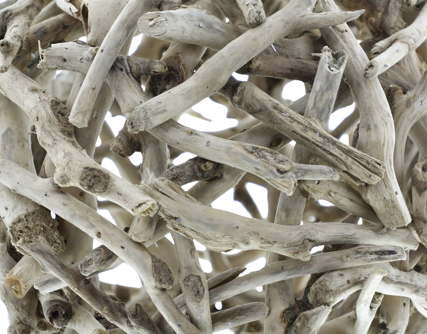 Kugel Treibholz 30cm Deko natur Holz Gartenkugel Holzkugel Treibholzkugel Garten