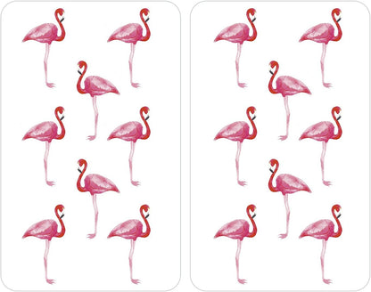 2x Herd Abdeckplatte Flamingo Schneidebrett Abdeckplatten Herdplatten Abdeckung
