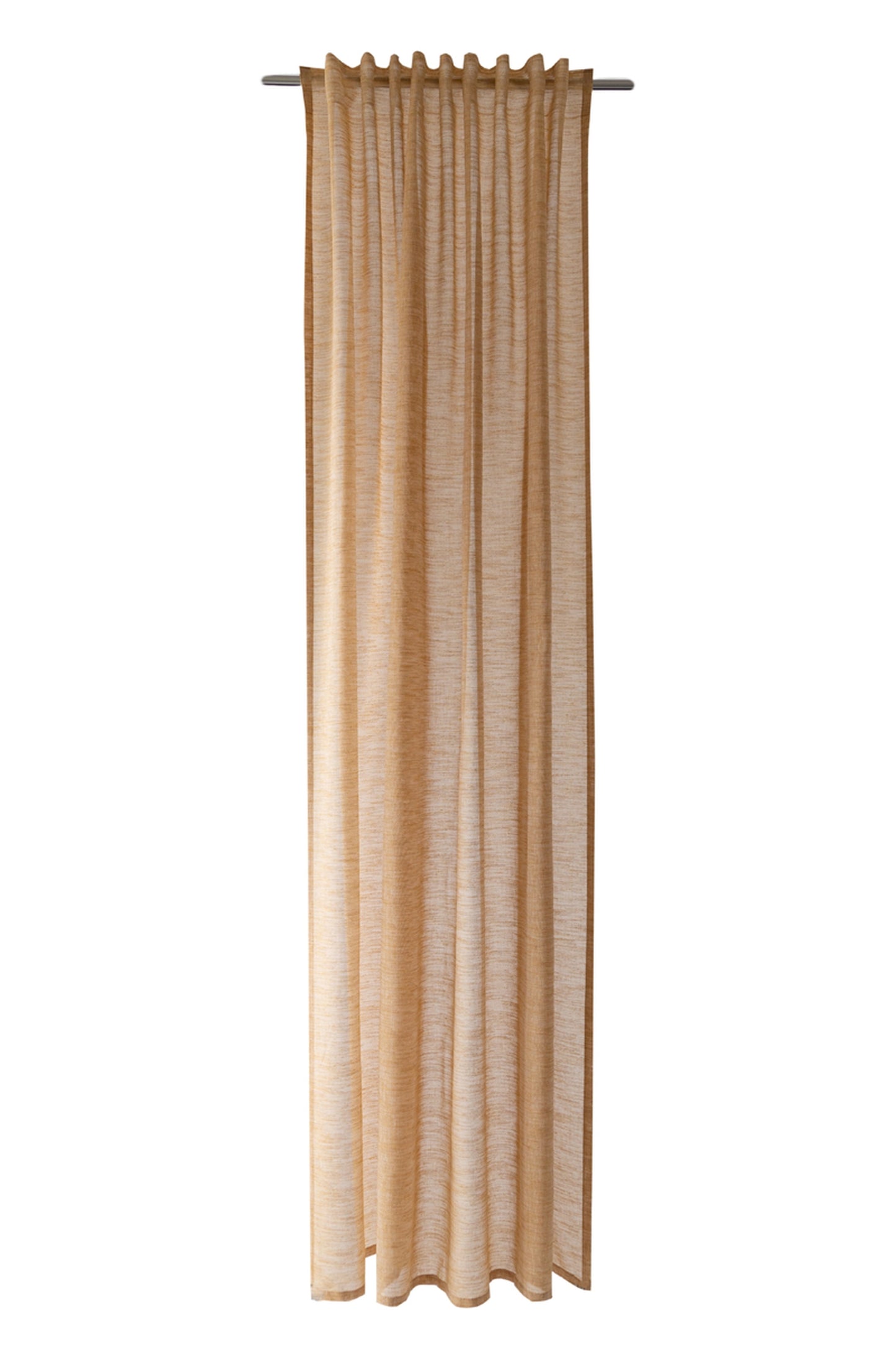 HOMING Schlaufenschal Oskar 140x245 Vorhang Wohnzimmer transparent safran Deko