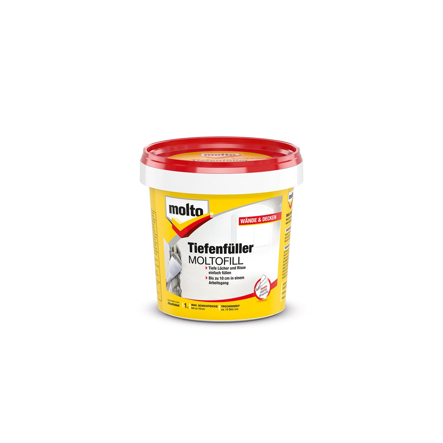 Molto Tiefenfüller Moltofill 1L Fertigspachtel Reparatur Spachtelmasse Spachtel