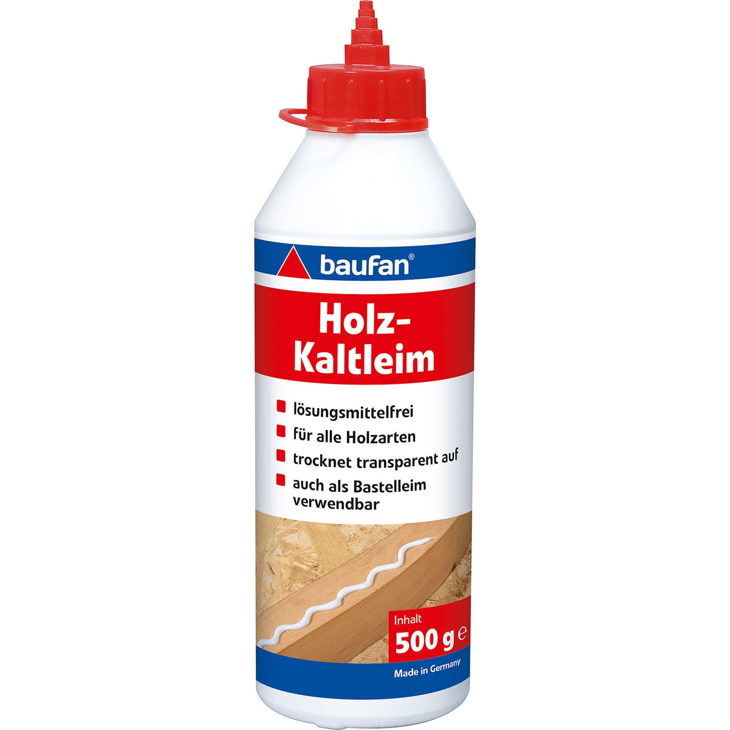 baufan Holzkaltleim 500 g Weißleim Holzkleber Kleber Bastelleim Kaltleim