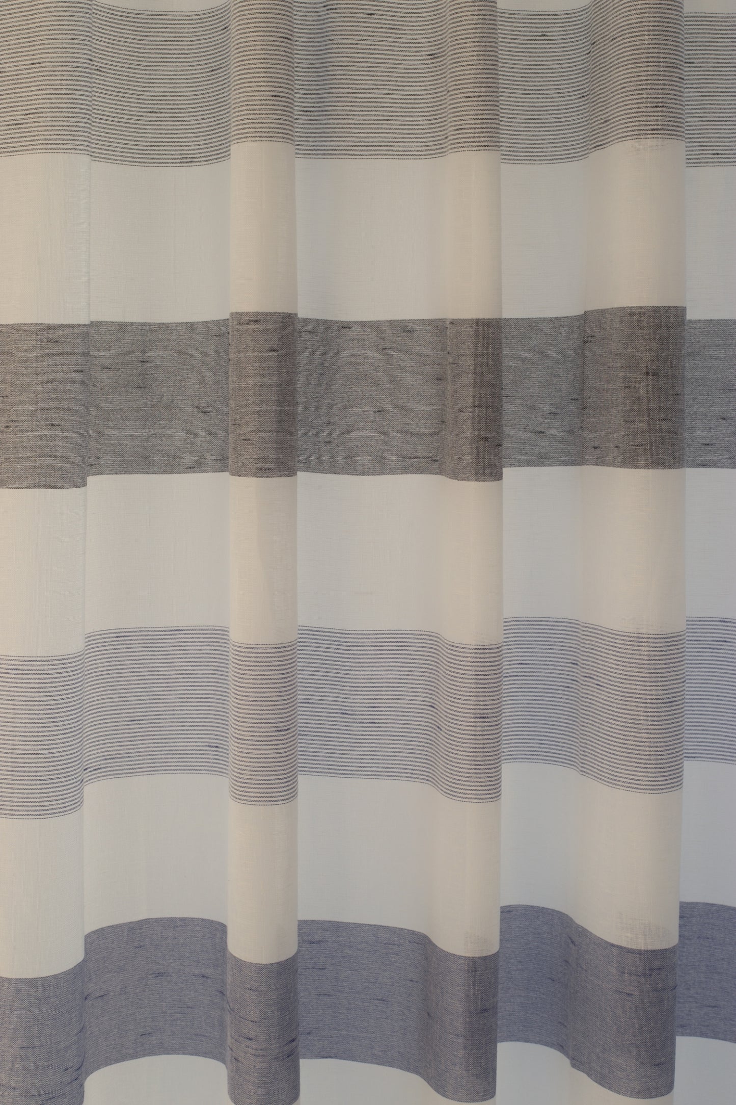 Homing Schlaufenschal Jaron 140x245 Vorhang Wohnzimmer halbtransparent blau