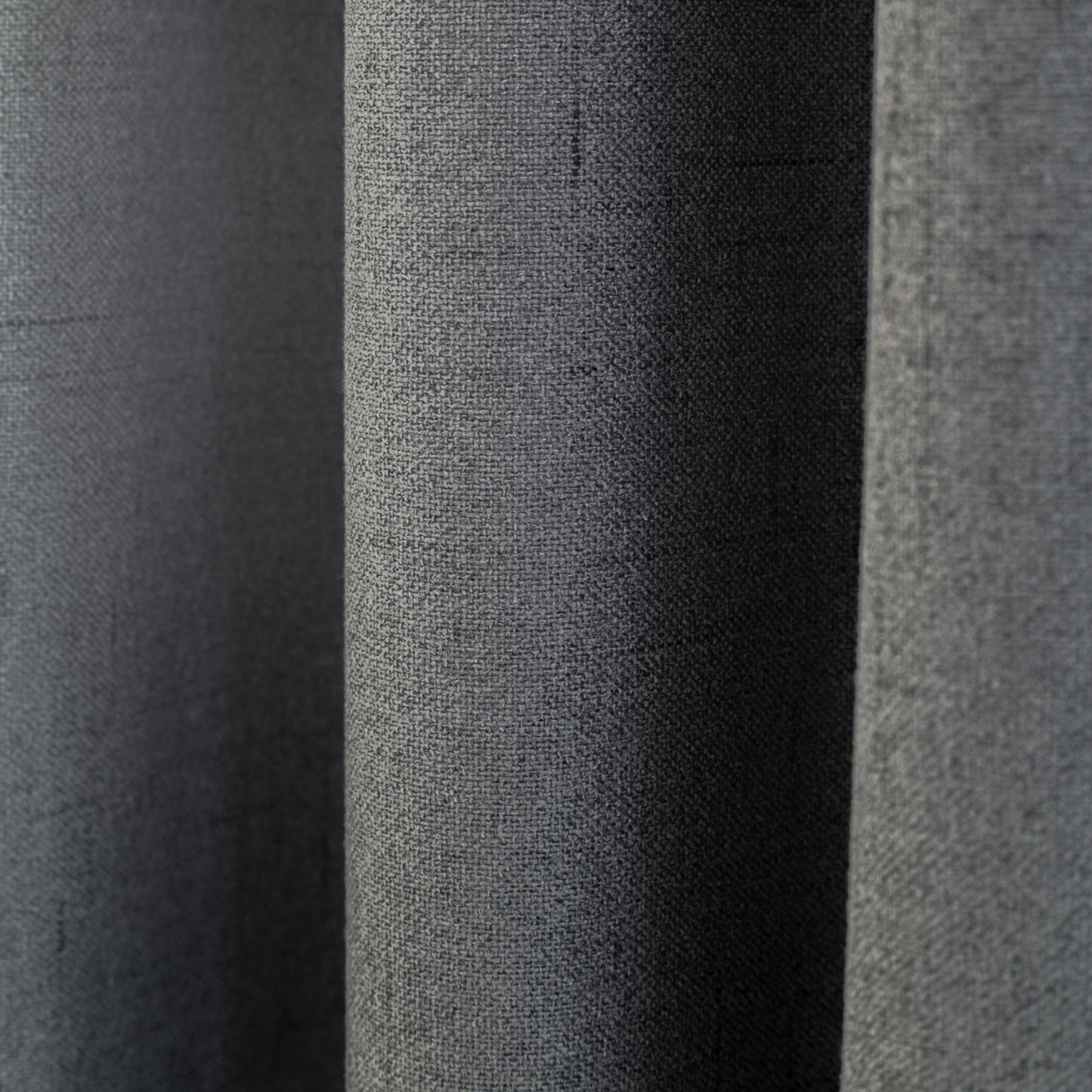 Homing Verdeckter Schlaufenschal Kjell 140x175 cm antrazit Vorhang Wohnzimmer