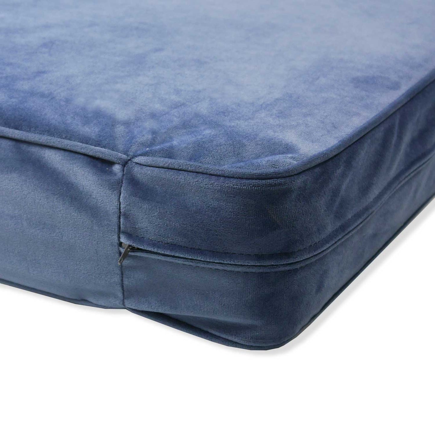 Palettenkissen 120x80 cm Blau / Safier Blue | Outdoor Velvet Stoff