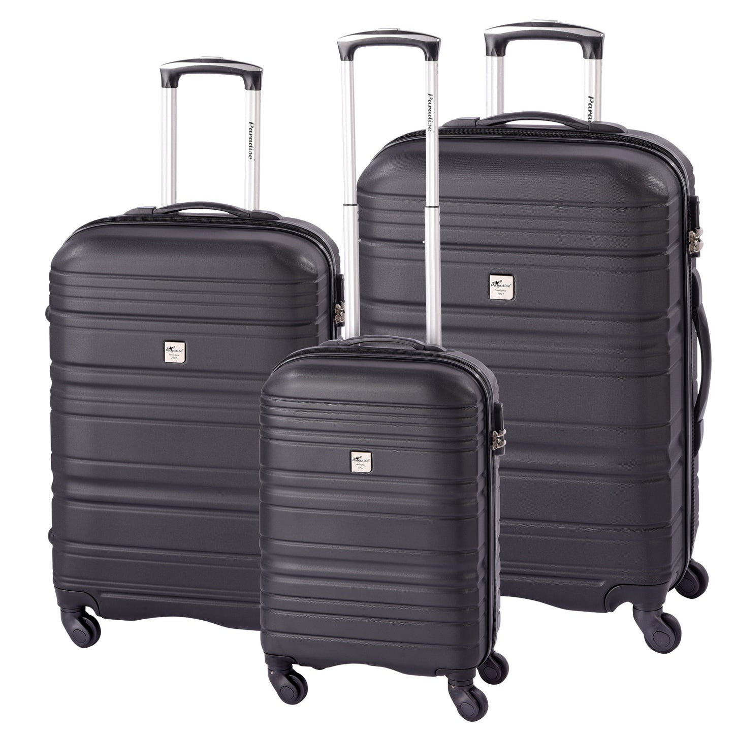 3tlg Reisekoffer Trolley Hartschale Koffer Set Travel Kofferset Rollen 360°