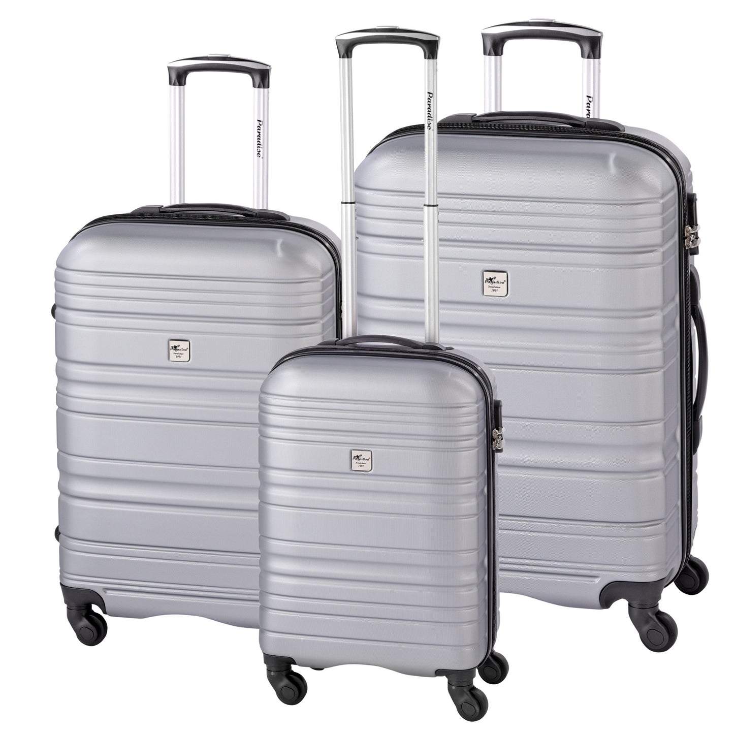 3tlg Reisekoffer Trolley Hartschale Koffer Set Travel Kofferset Rollen 360°