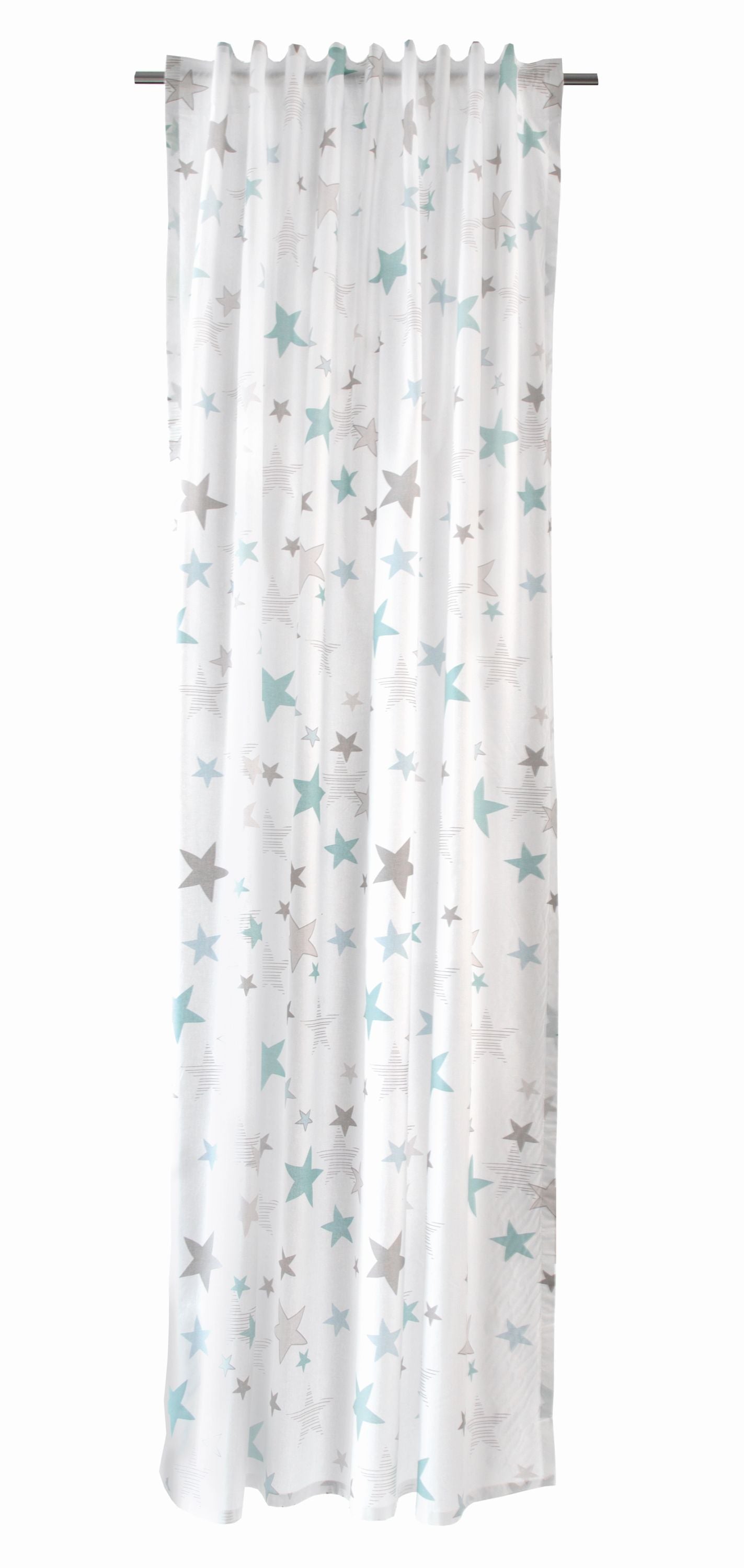 Homing Schlaufenschal Stars 140x245 Vorhang Kinderzimmer blau Sterne Gardine