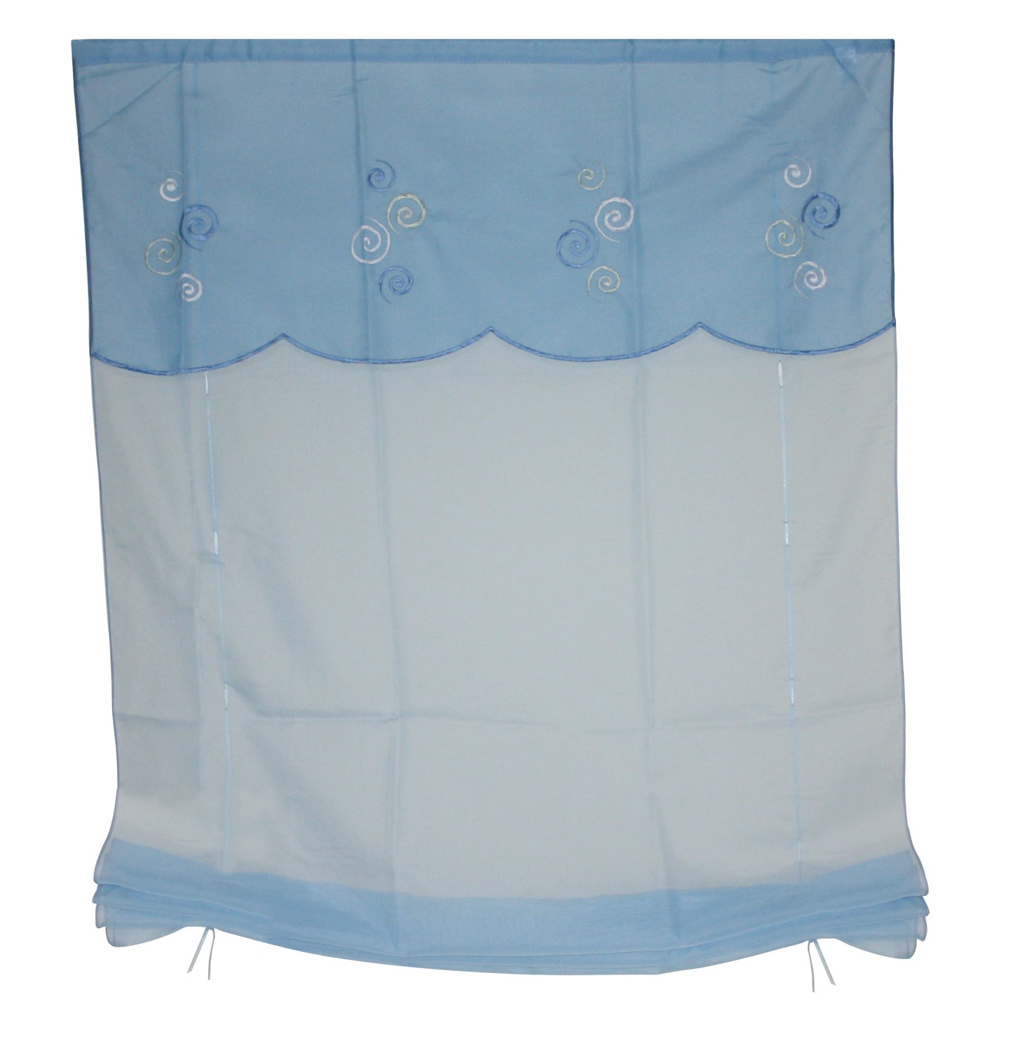 Heine Raffrollo 80x145 blau Fenster Deko Rollo Plissee Jalousie Fertigdeko