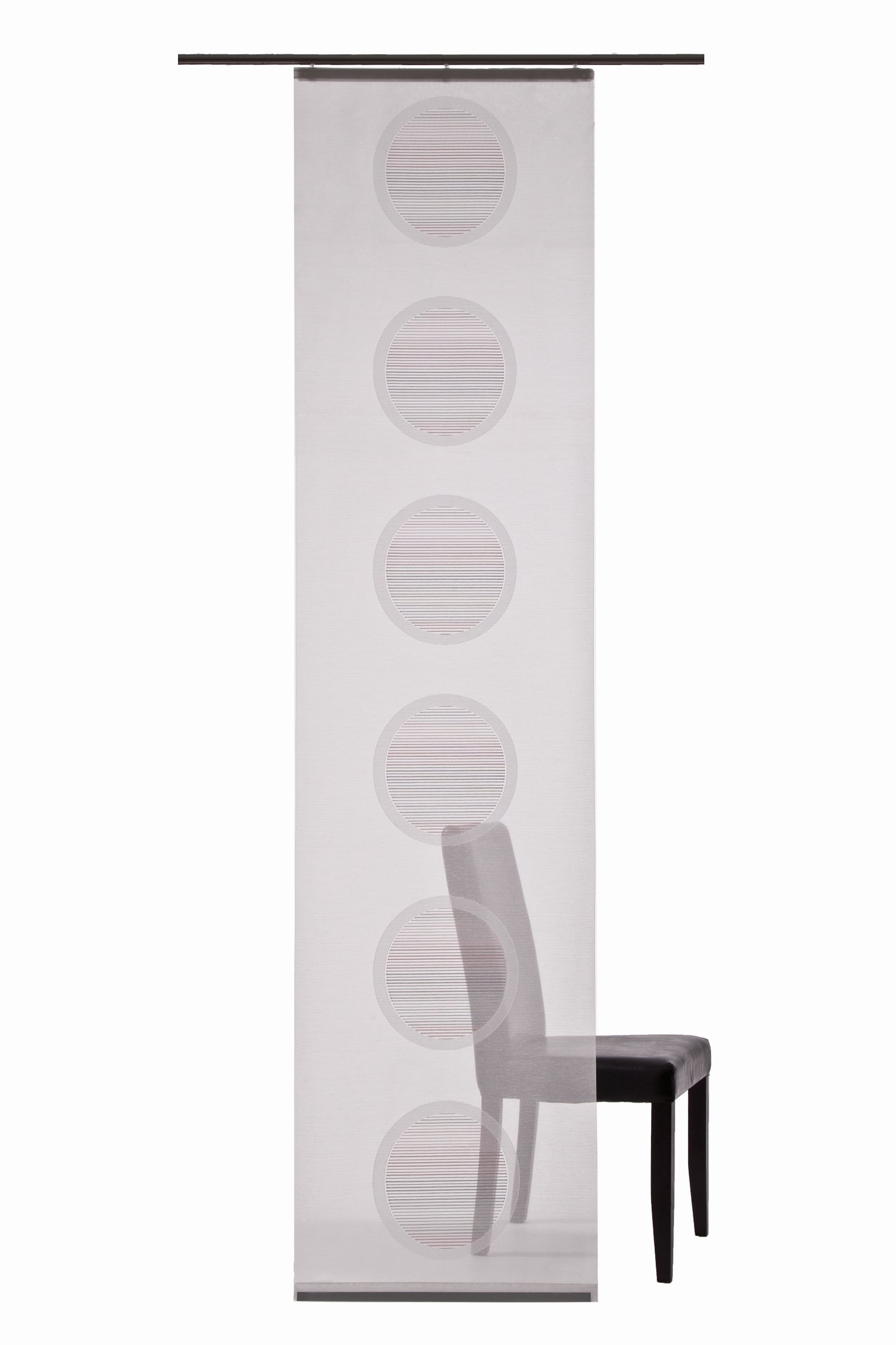 Homing Flächenvorhang Janis 60x245cm weiß-rosa Vorhang Wohnzimmer Schlafzimmer