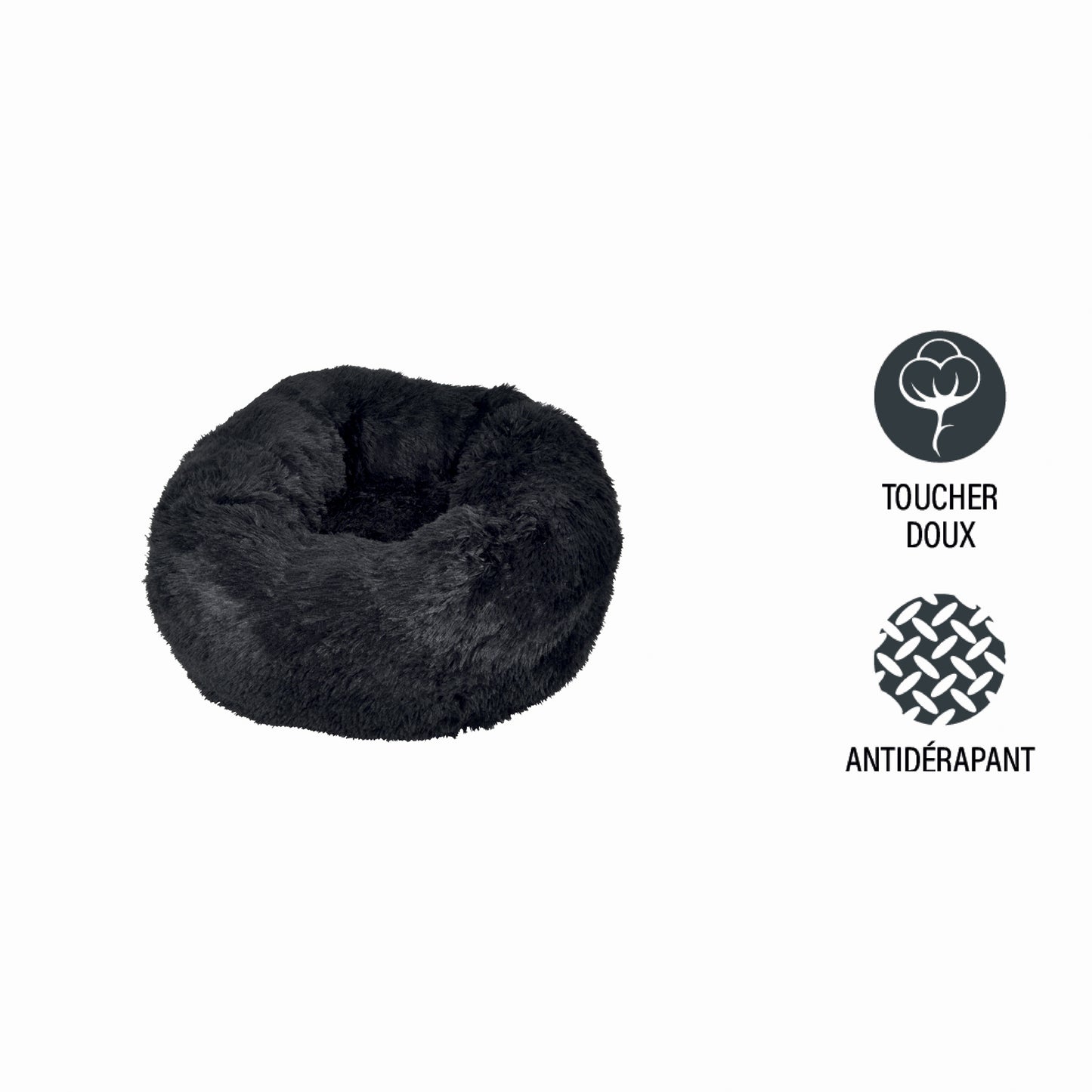 Plüsch Hundebett 55cm Katzenbett Hunde Kissen Hundekorb Schlafplatz Hund Katze