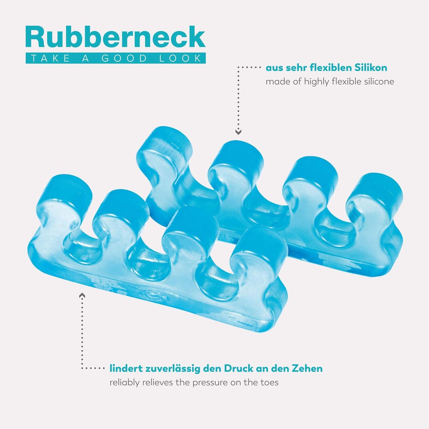 Rubberneck Zehentrenner Lackierhilfe für Nagellack 8er Set Nagelpflege Zubehör