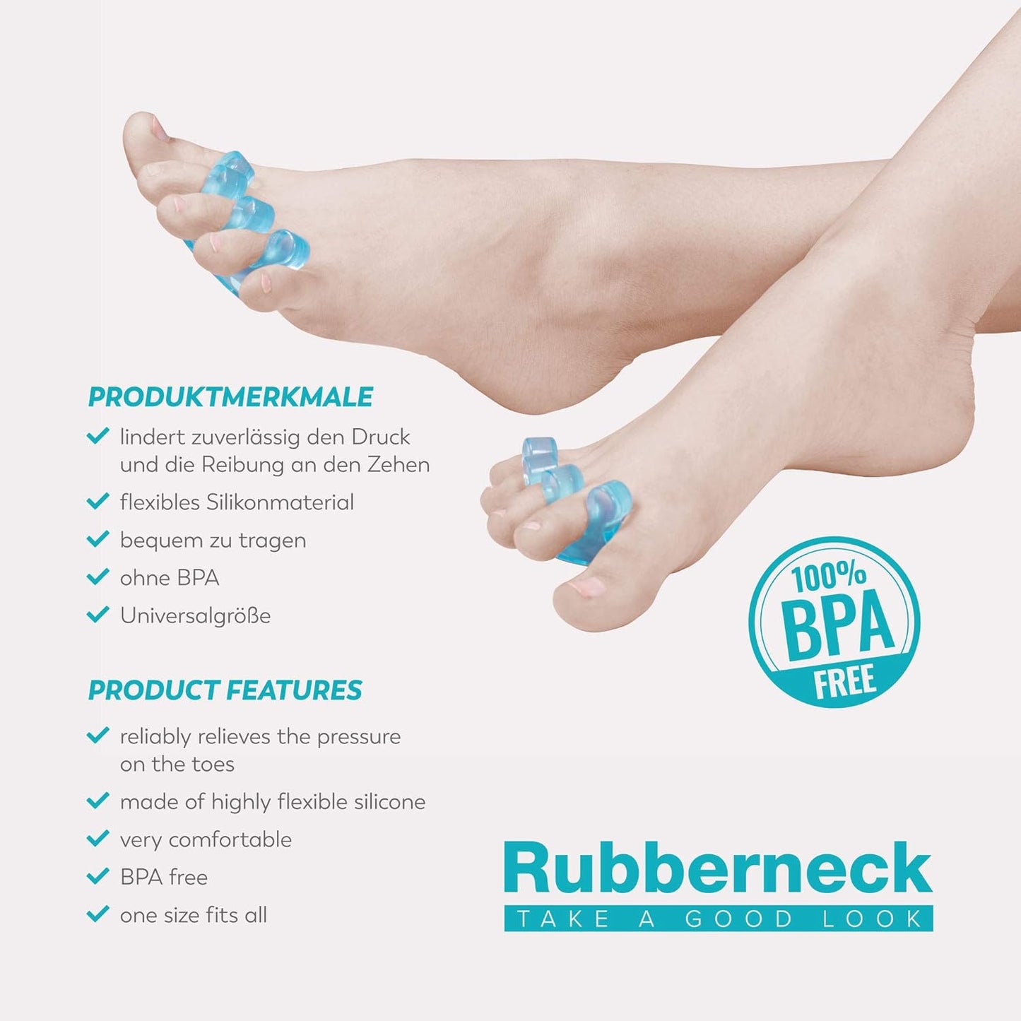 Rubberneck Zehentrenner Lackierhilfe für Nagellack 8er Set Nagelpflege Zubehör