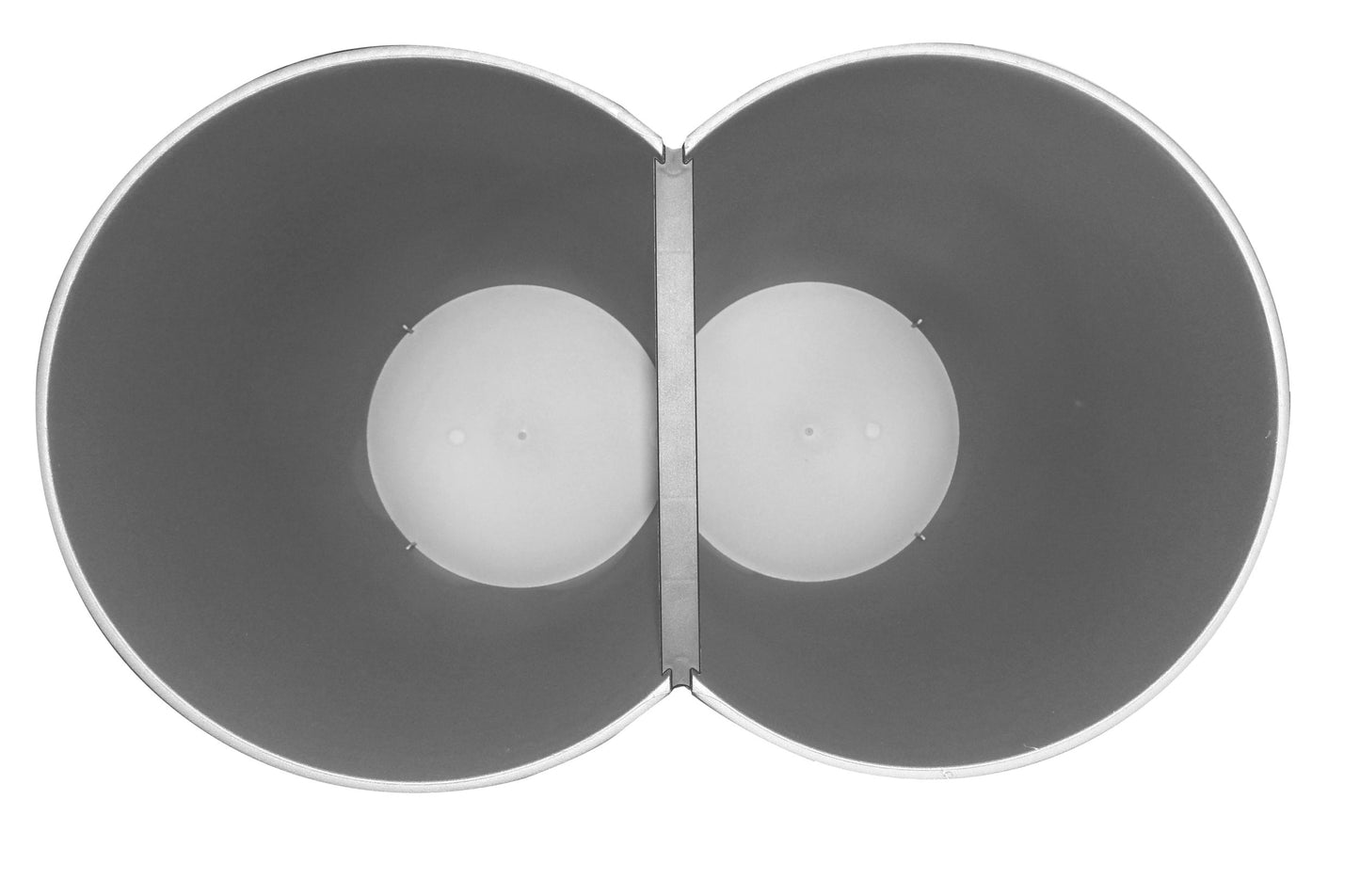 Duo Bin Abfalleimer 50l Müll Abfall Eimer 2x 25l Müllbehälter Mülltrennung grau