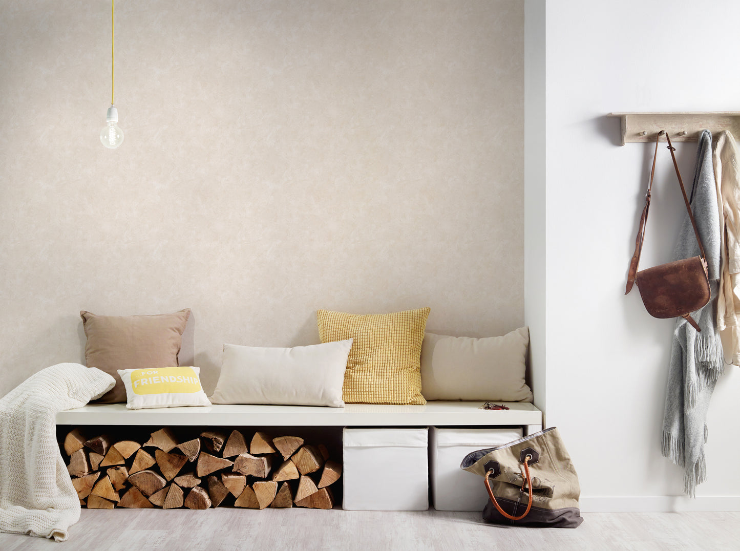 A.S. Création Unitapete Orange Papiertapete 758583 Wandtapete Tapete