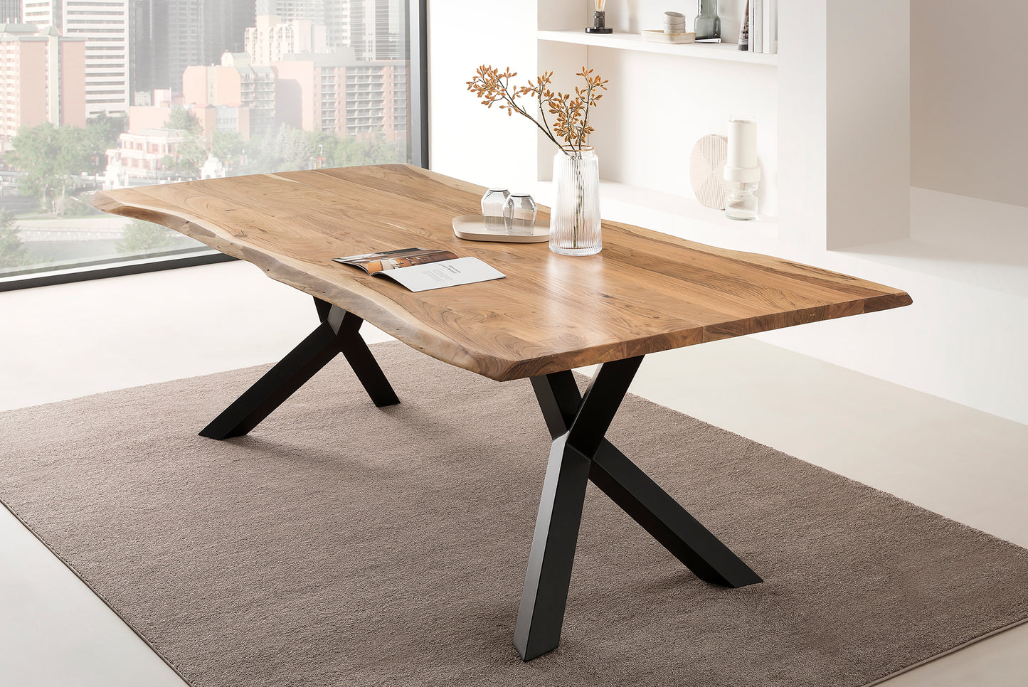 Esstisch Akazie 240x110 cm Esszimmertisch Küchentisch Tisch Holztisch