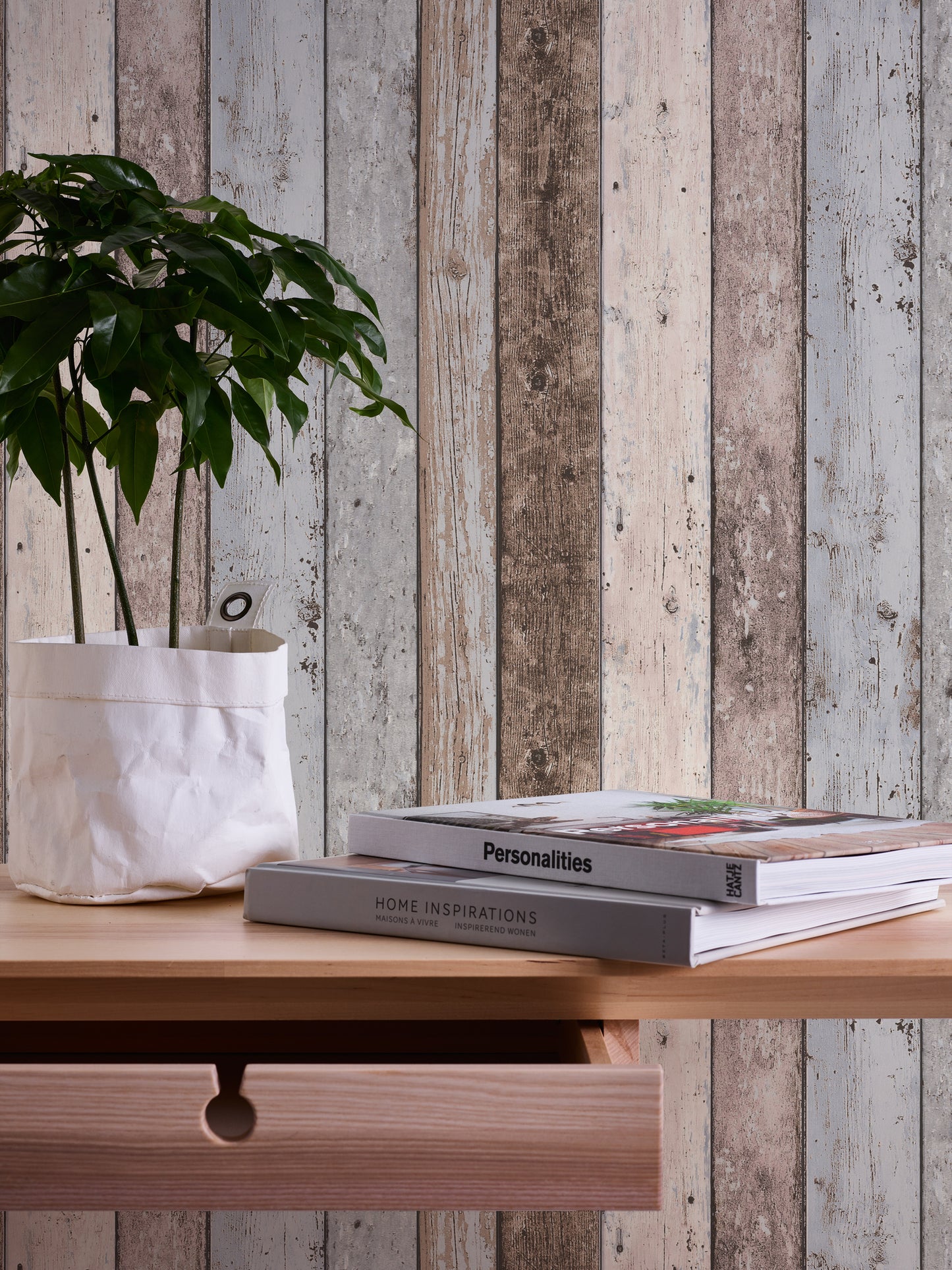 A.S. Création Holz Optik Vinyl Tapete Best of Wood`n Stone Braun Wandtapete
