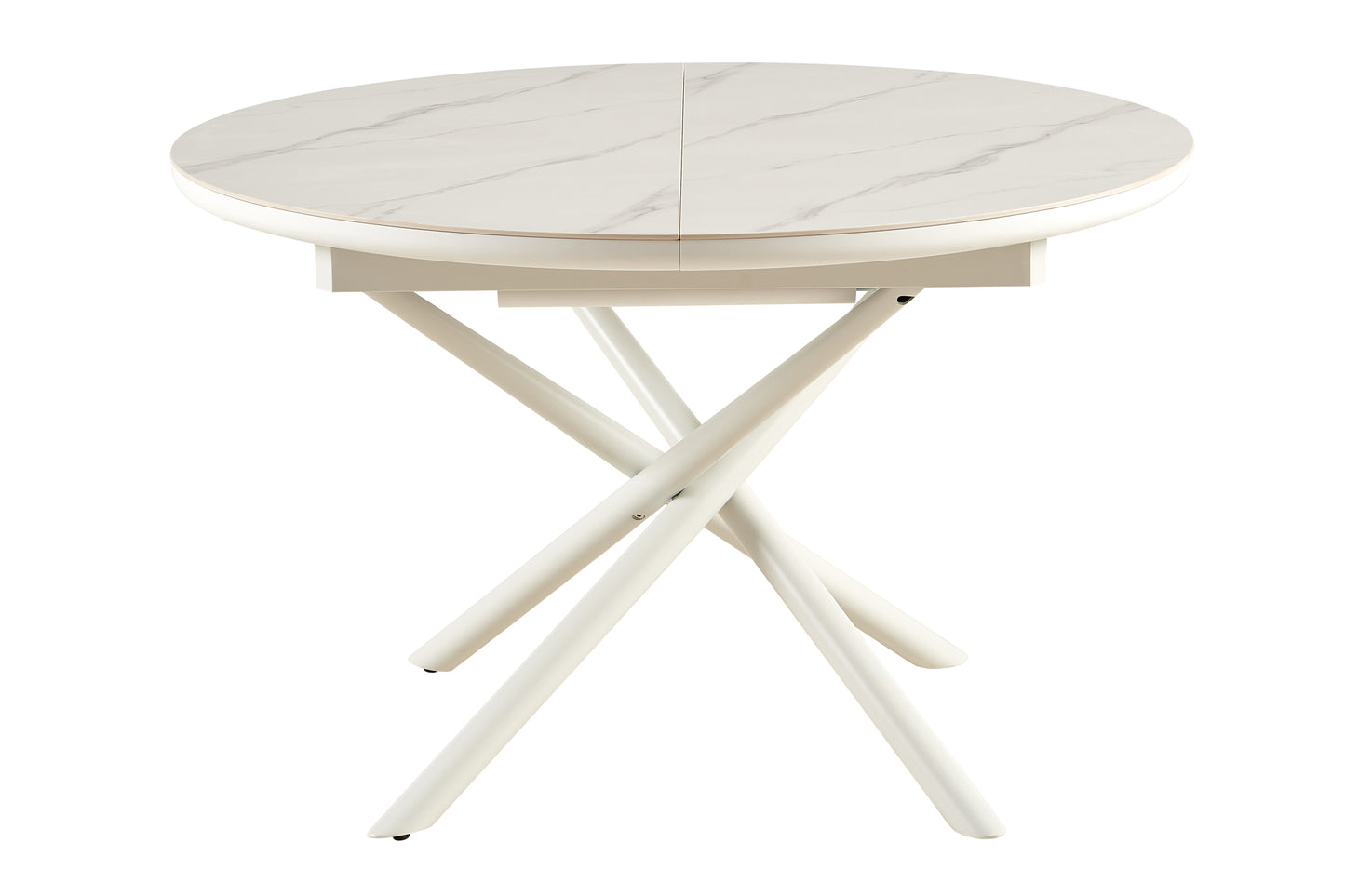 Esstisch Ø120 cm Weiß Esszimmertisch Küchentisch Tisch Holztisch