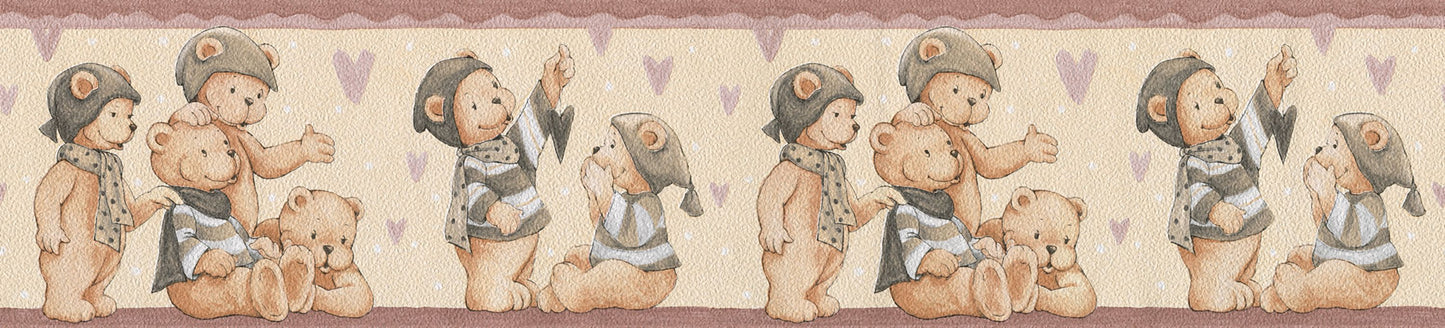 A.S. Création Kinderzimmer Beige 879325 Tapete Folie selbstklebend Borte Bordüre