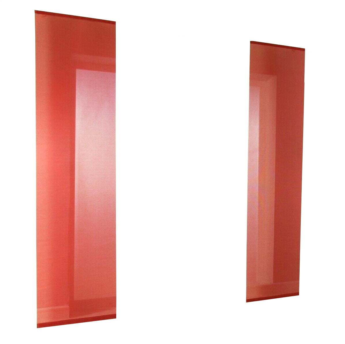 2x Vorhang 225x57cm Schiebevorhang Gardine transparent Flächenvorhang Vorhänge