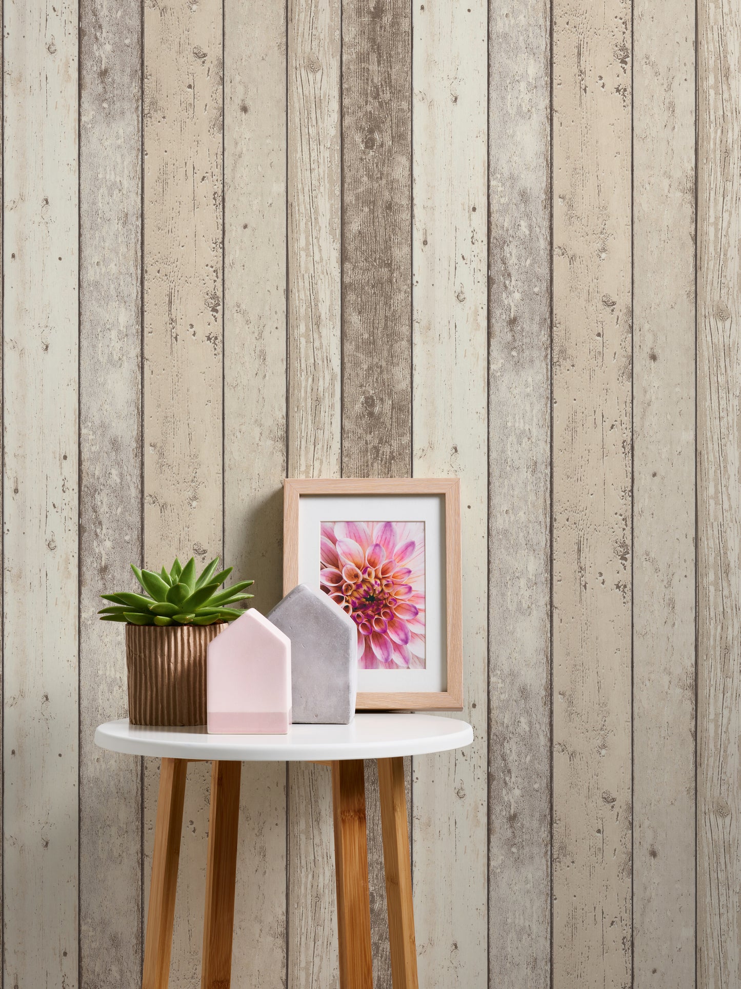 A.S. Création Holz Optik Vinyl Tapete Best of Wood`n Stone Beige Wandtapete