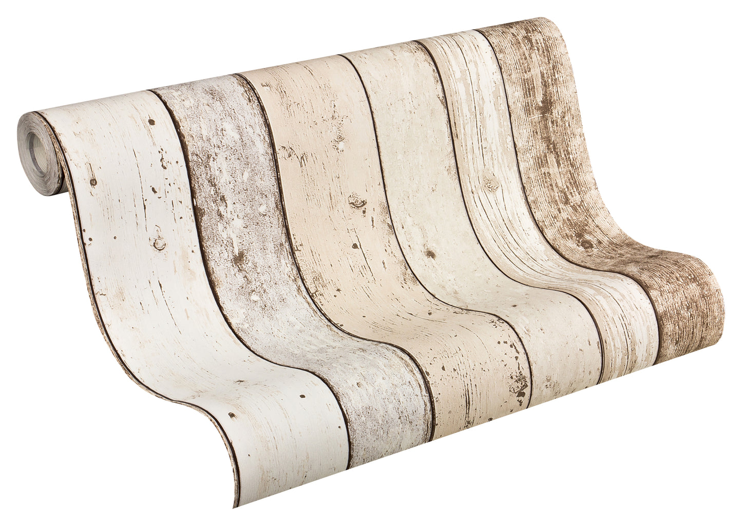 A.S. Création Holz Optik Vinyl Tapete Best of Wood`n Stone Beige Wandtapete