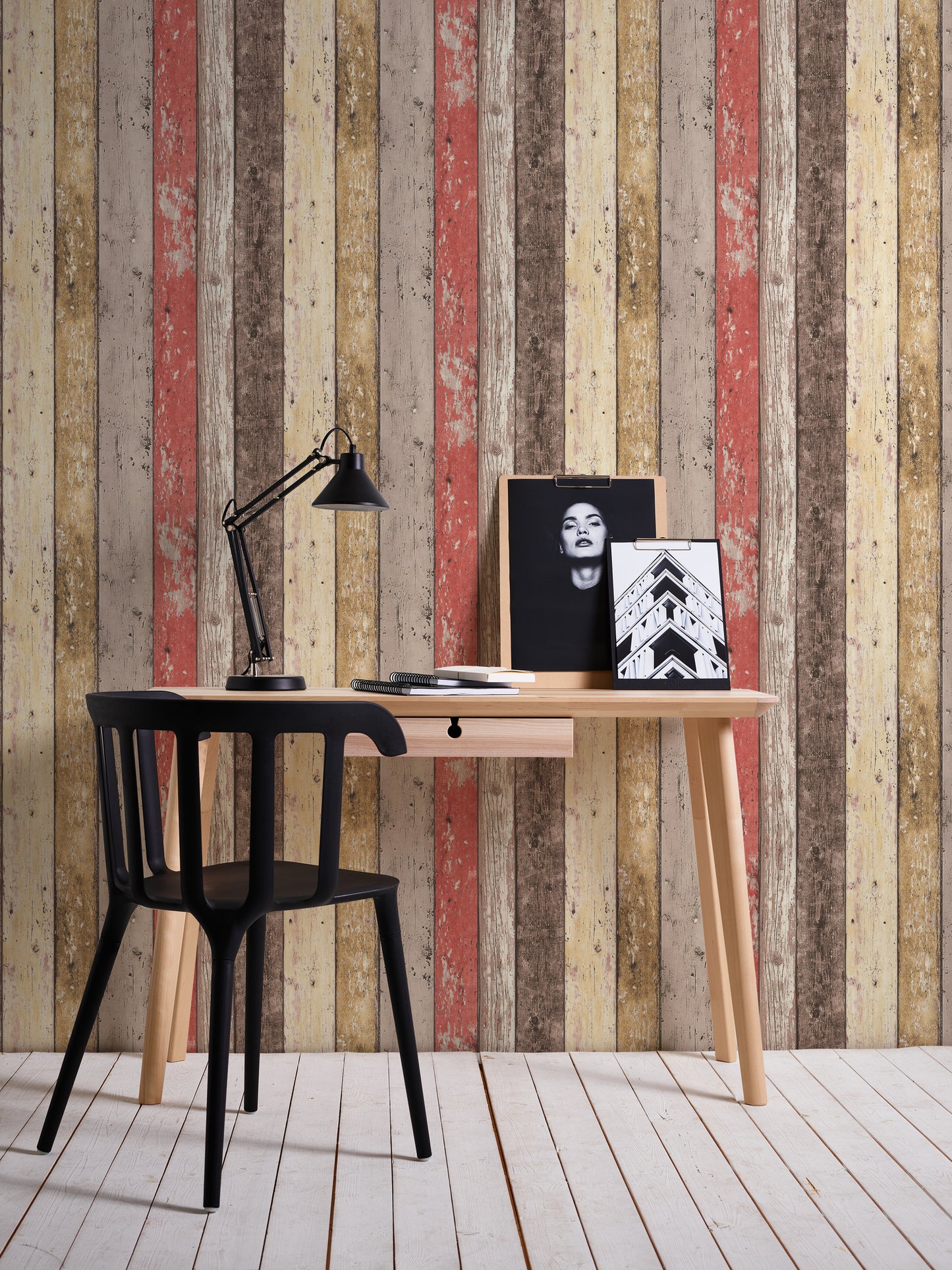 A.S. Création Holz Optik Vinyl Tapete Best of Wood`n Stone Braun Wandtapete