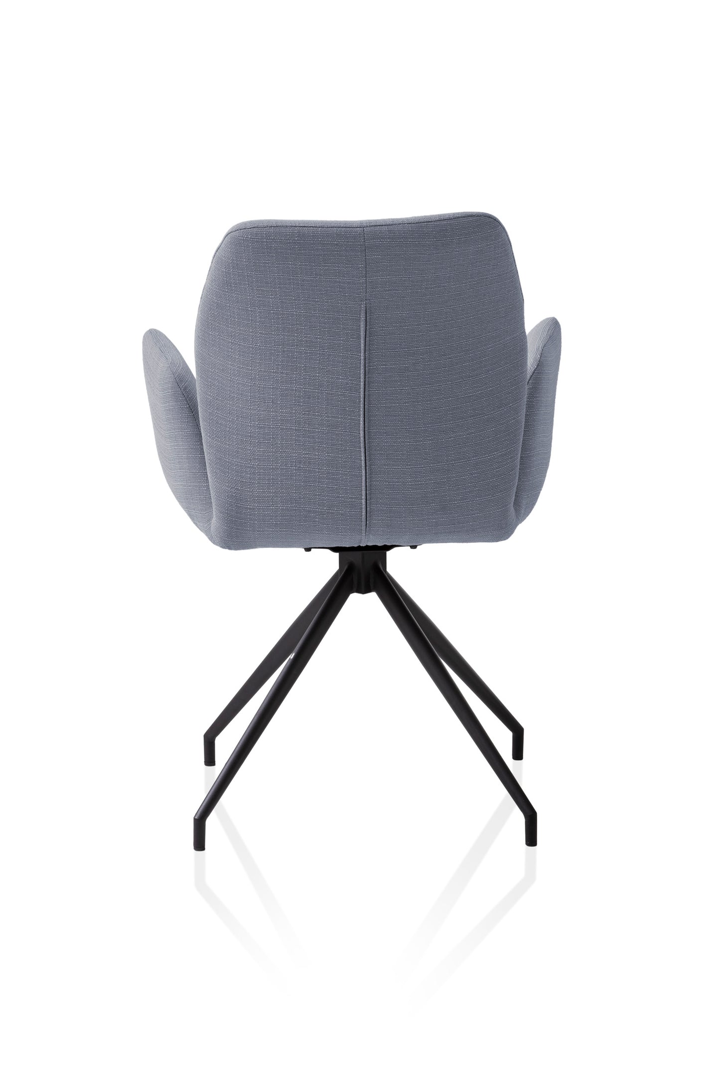 Armlehnstuhl drehbar Esszimmerstuhl Polsterstuhl Wohnzimmer Küche Stuhl grau