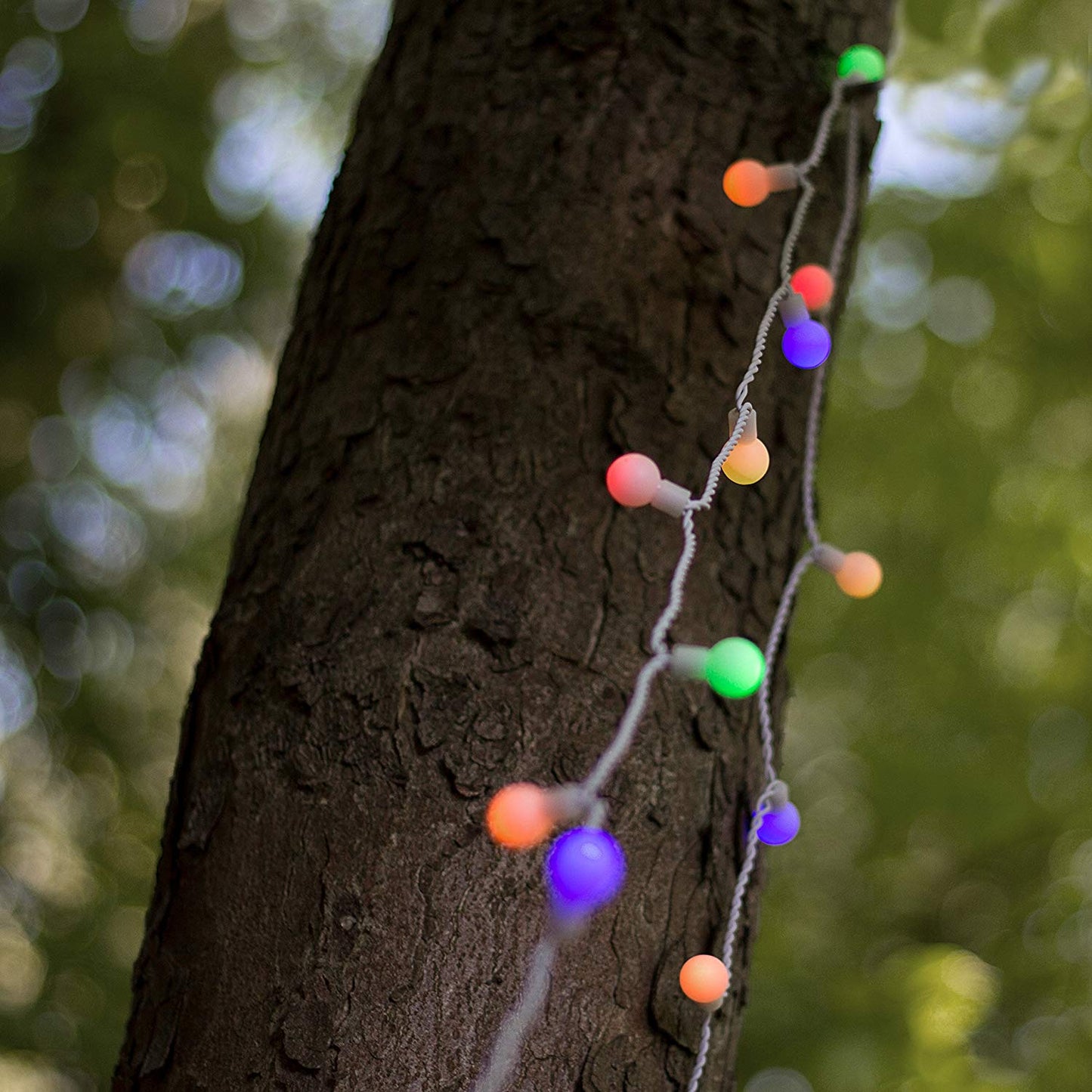 100er LED Lichterkette mit Timer Innen Außen Biergarten Party Garten bunt IP44