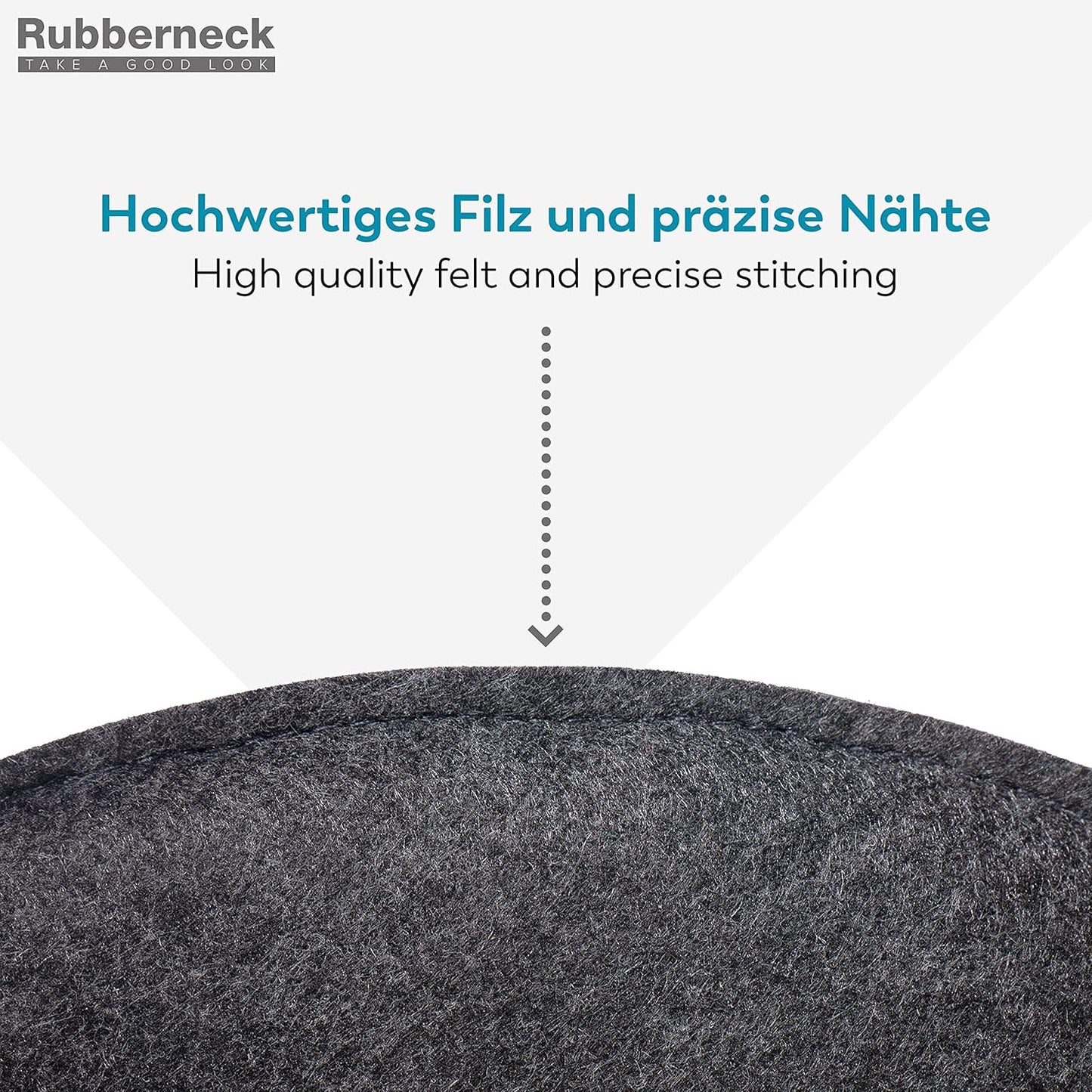 skanfriends Rutschfeste Filz Sitzkissen rund - Farbe: dunkelgrau, Verpackungsein