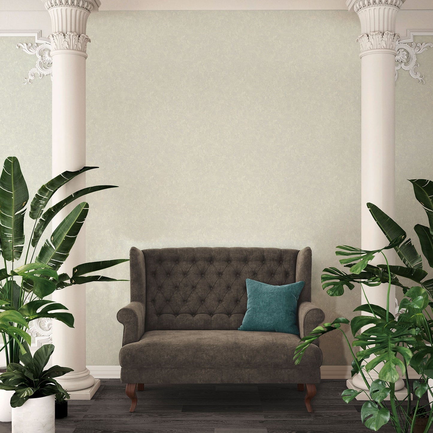 Versace Home Unitapete Grau 935828 Luxus Vlies Designertapete Tapete Design
