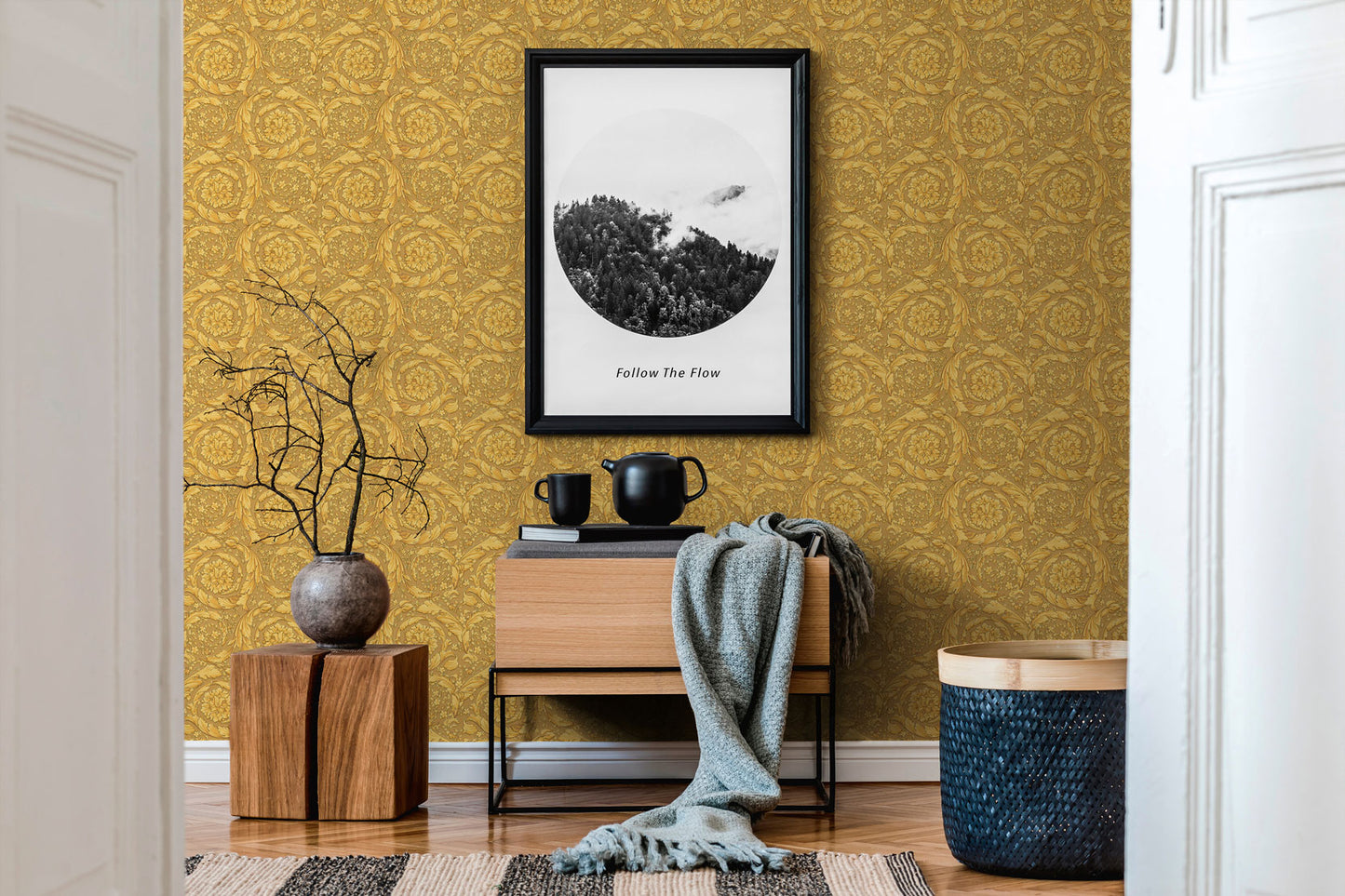 Versace Home Barocktapete Gold 935833 Luxus Vlies Designertapete Tapete Design