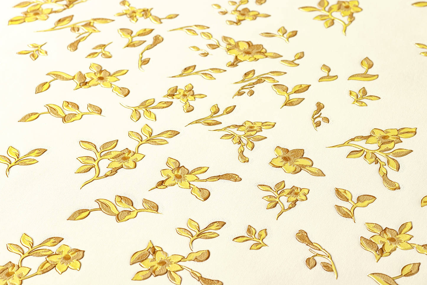 Versace Home Blumentapete Gold 935855 Luxus Vlies Designertapete Tapete Design