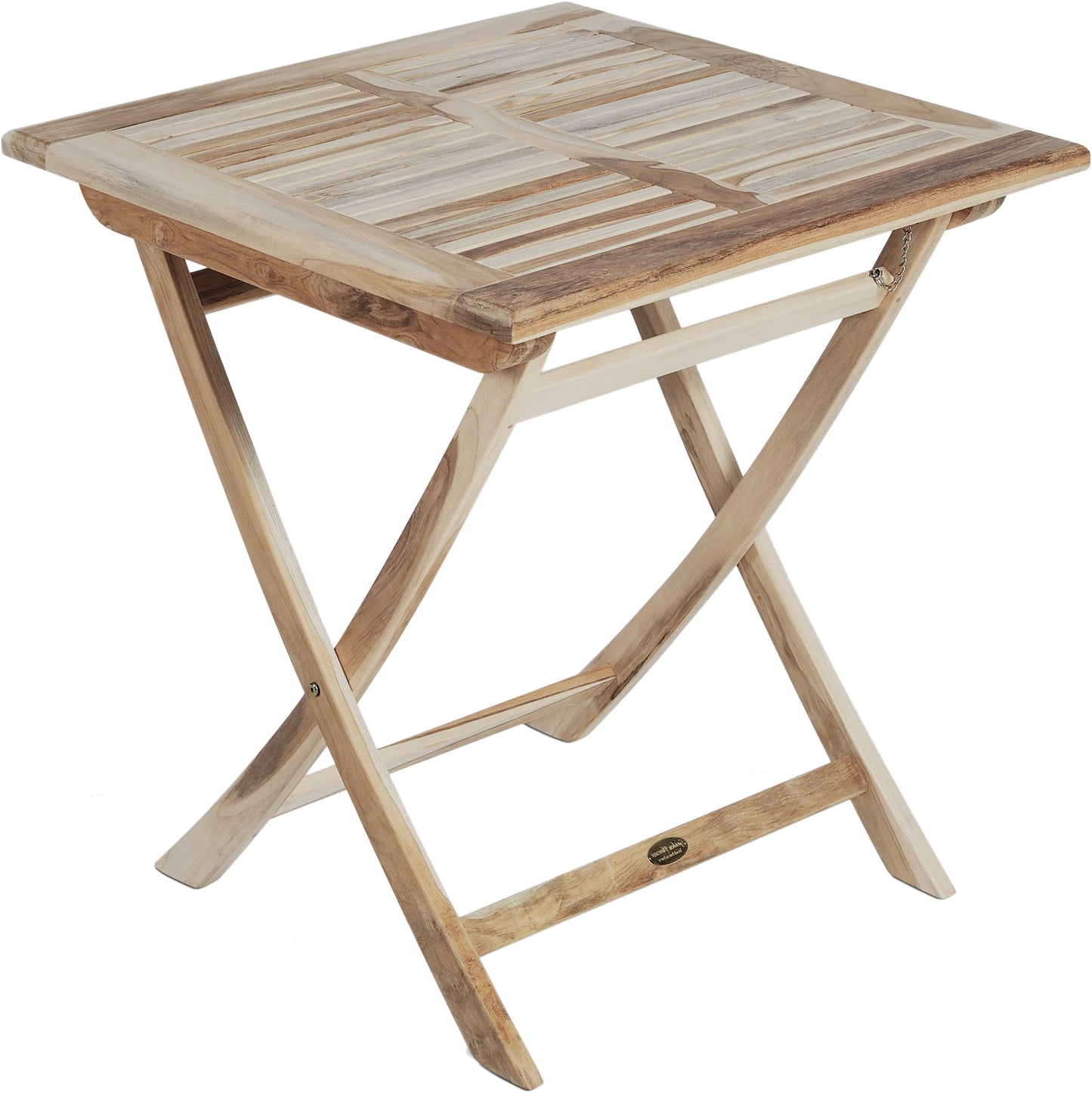 3tlg. Teak Tischgruppe Gartenmöbel Gartentisch Stuhl Garten Stapelstuhl Tisch