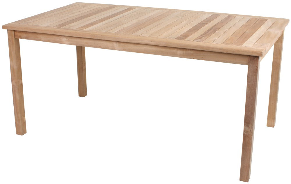 Garden Pleasure Teak Gartentisch Solo 160x90 Garten Holz Esstisch Tisch Möbel